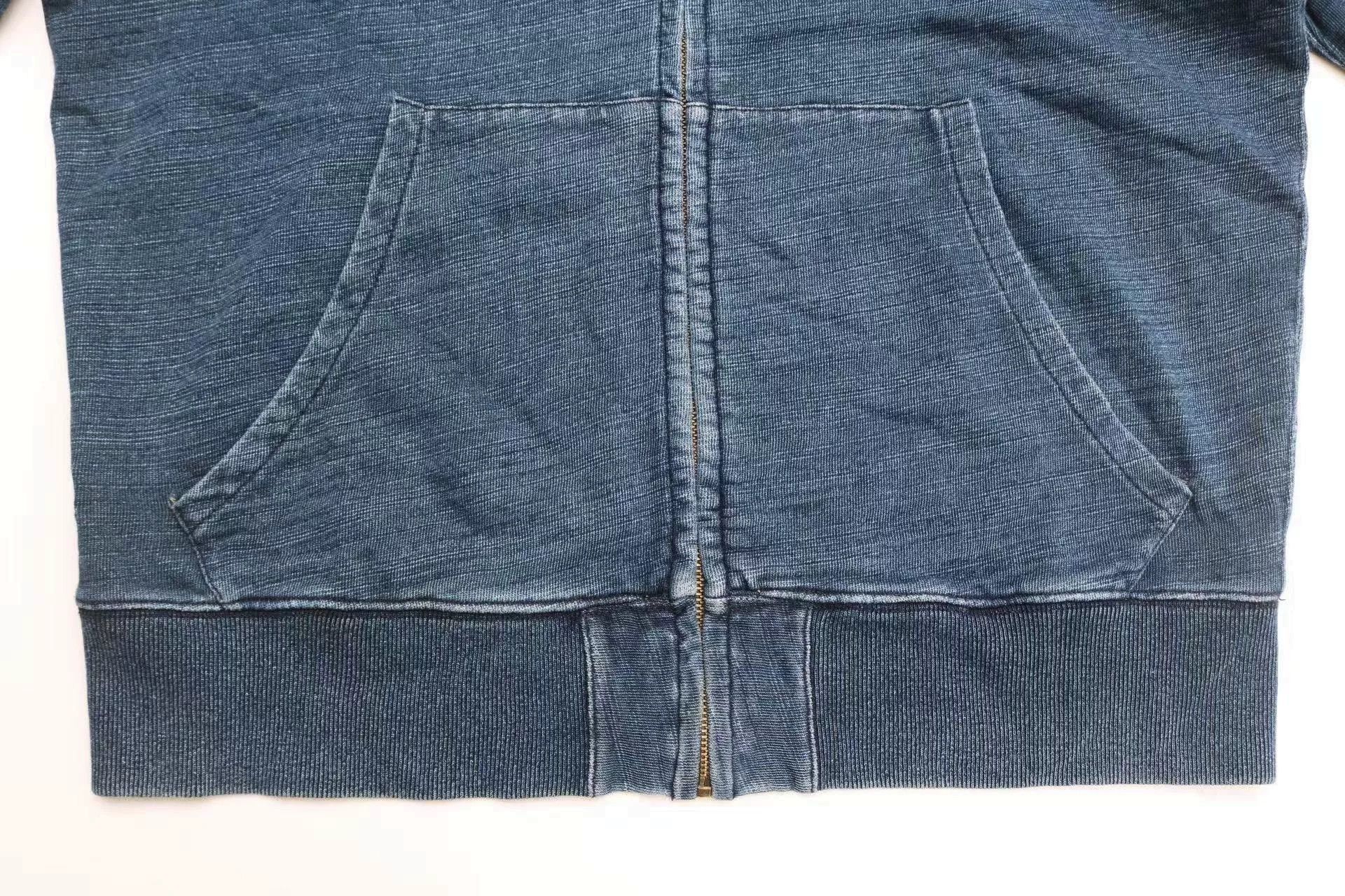 RRL Ralph Lauren RRL Vintage Indigo Washed Hoodie Size US M / EU 48-50 / 2 - 5 Thumbnail