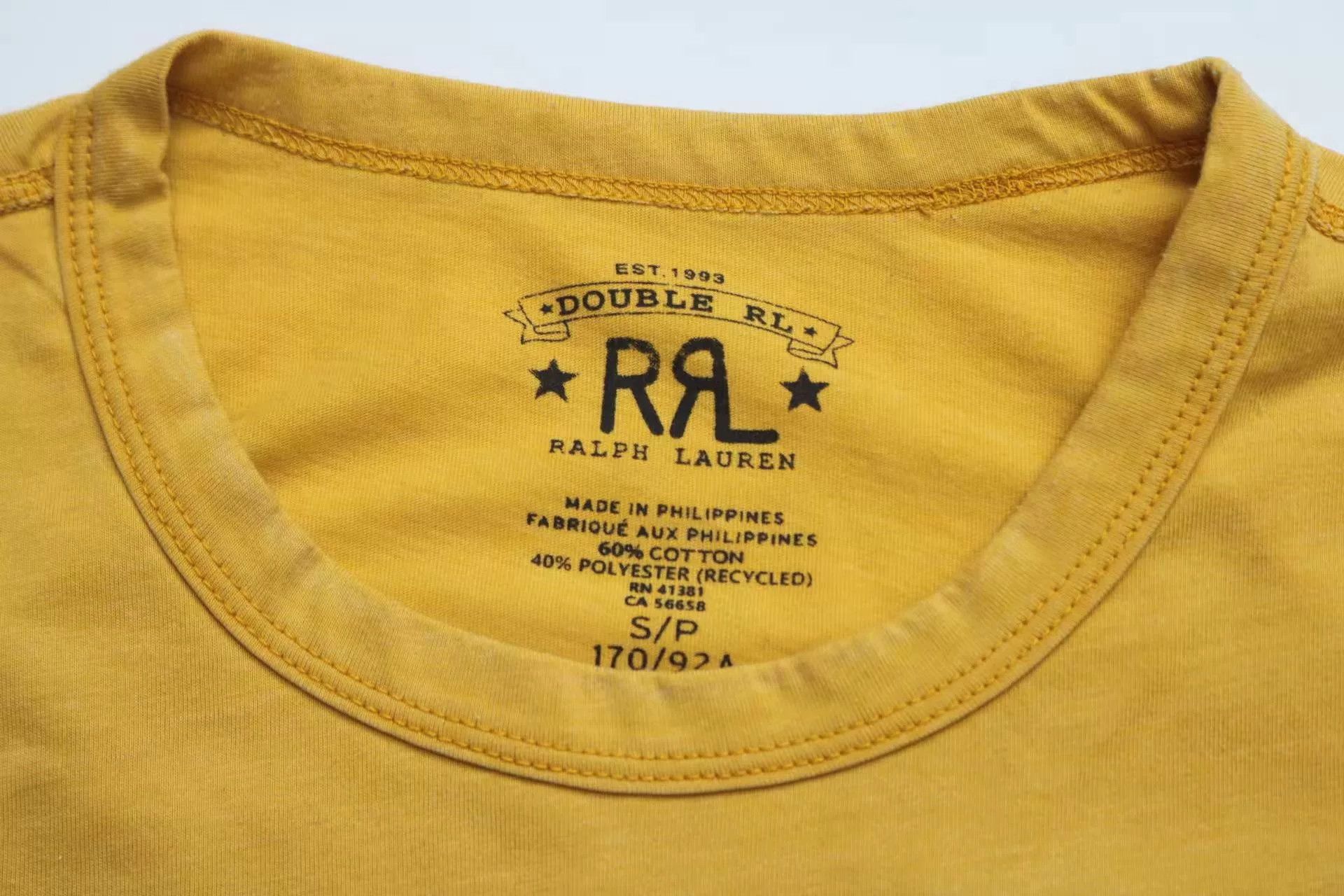 RRL Ralph Lauren RRL/Double RL 2023 Vintage Yellow Eagle Print Crewneck T-Shirt Size US S / EU 44-46 / 1 - 4 Thumbnail