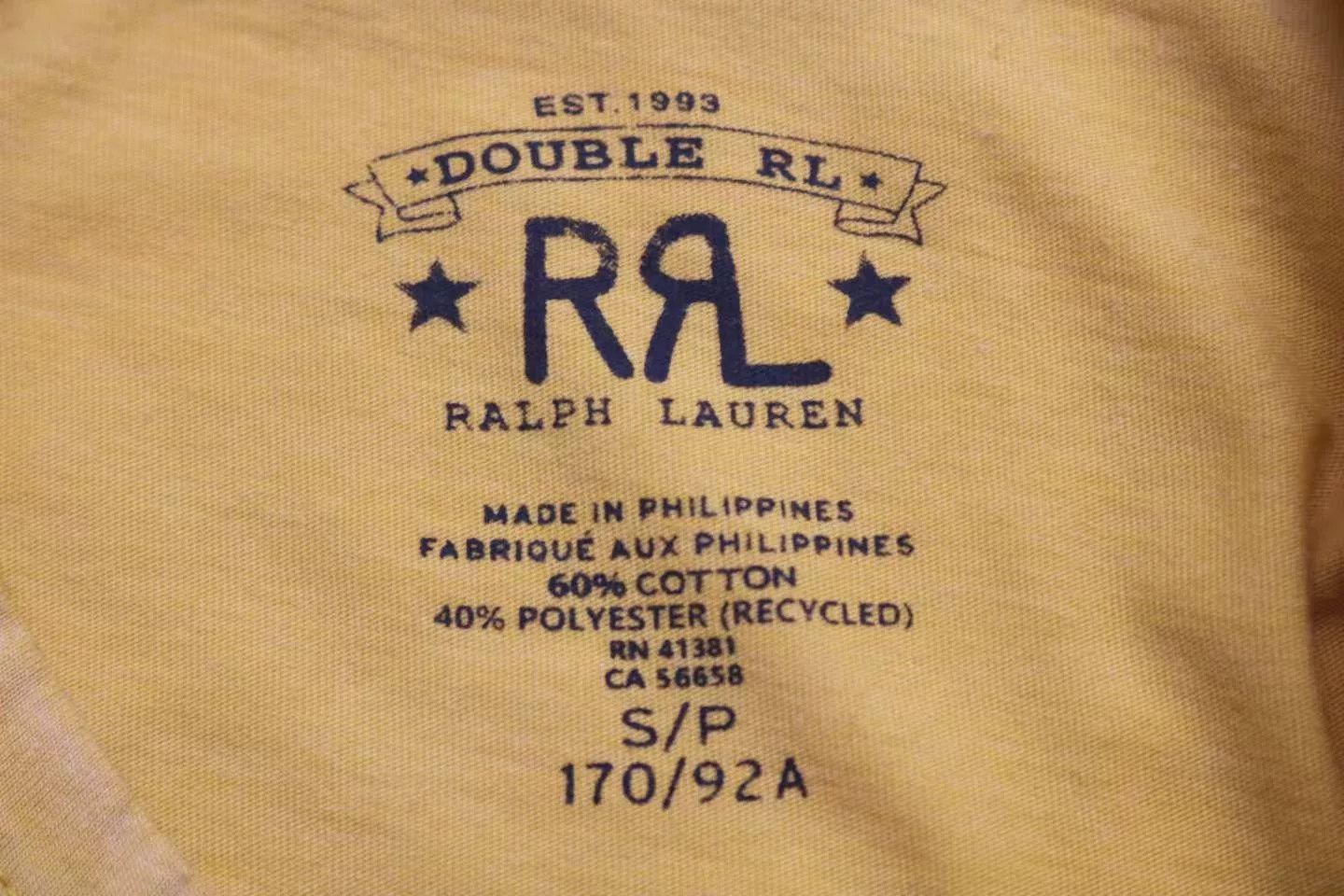 RRL Ralph Lauren RRL/Double RL 2023 Vintage Yellow Eagle Print Crewneck T-Shirt Size US S / EU 44-46 / 1 - 5 Thumbnail
