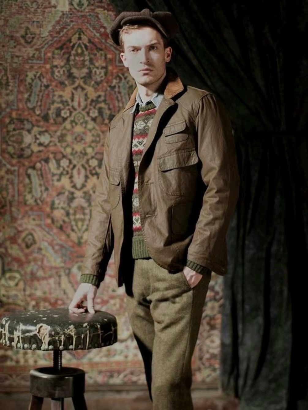 RRL Ralph Lauren RRL 2022 Waxed Hunting Jacket Size US S / EU 44-46 / 1 - 2 Thumbnail