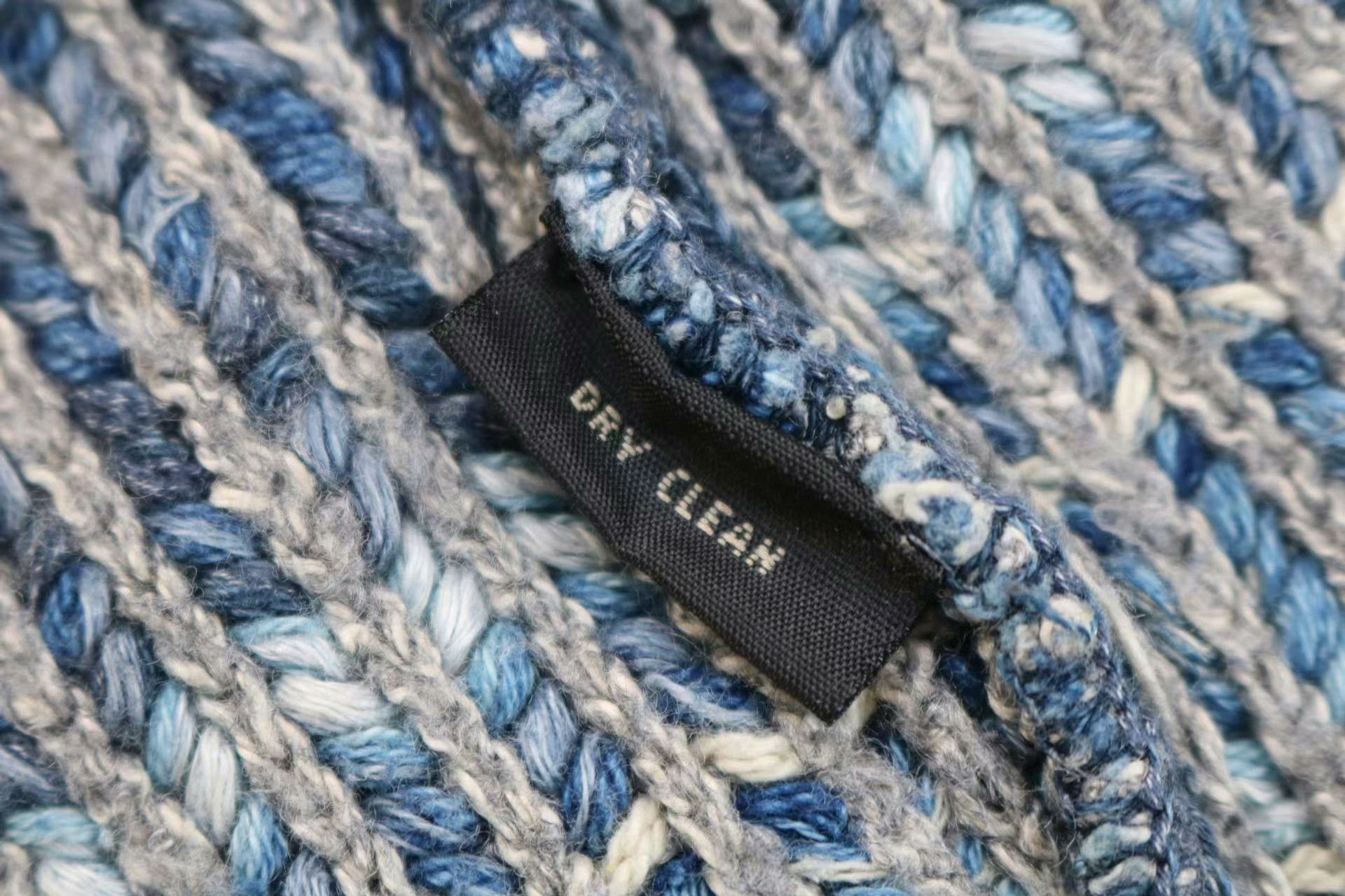 RRL Ralph Lauren RRL Vintage Indigo Stripe Sweater Cardigan Size US M / EU 48-50 / 2 - 7 Thumbnail