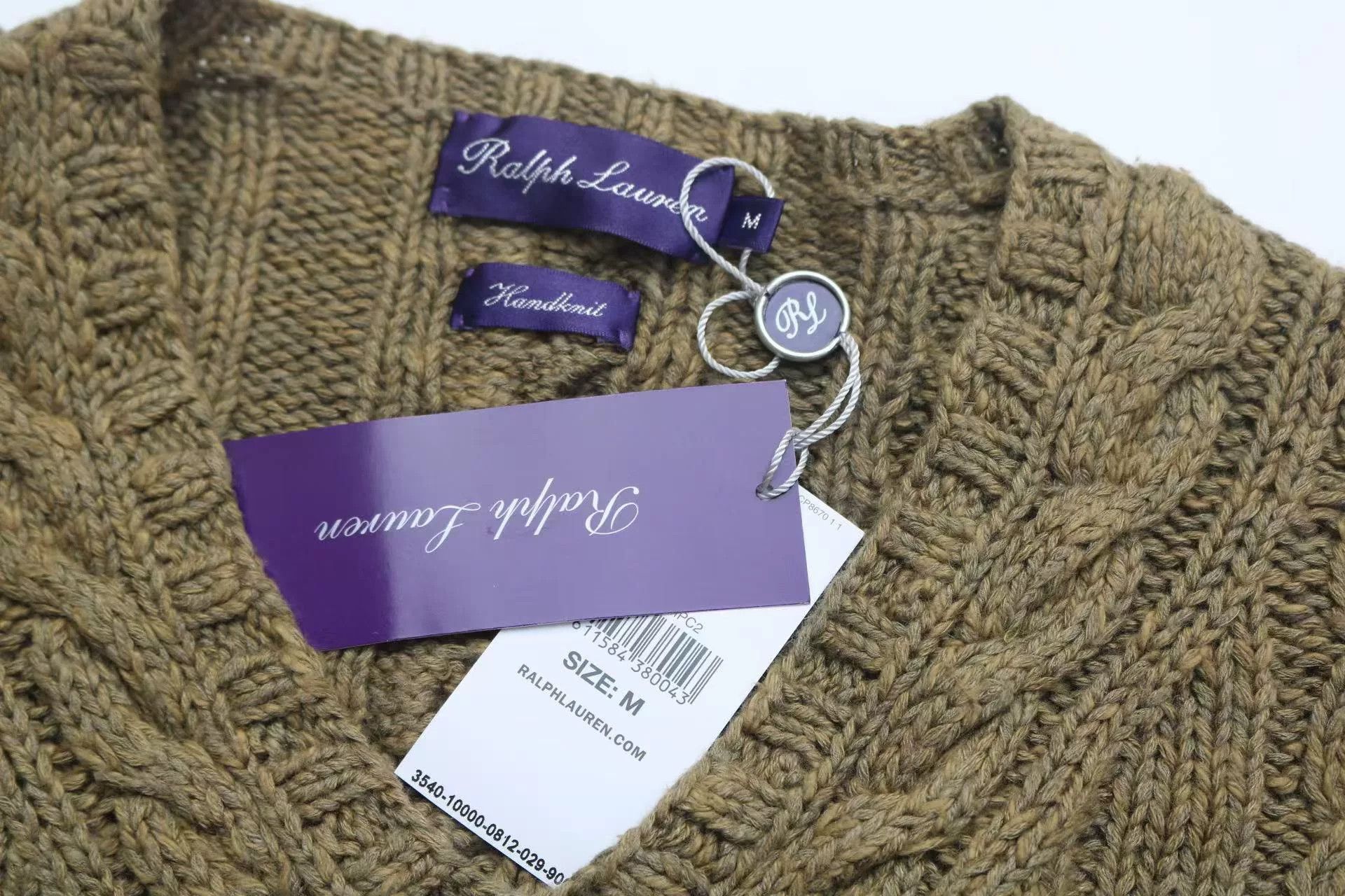 Ralph Lauren Purple Label Ralph Lauren Purple Label Cable V-Neck Sweater Size US M / EU 48-50 / 2 - 4 Thumbnail
