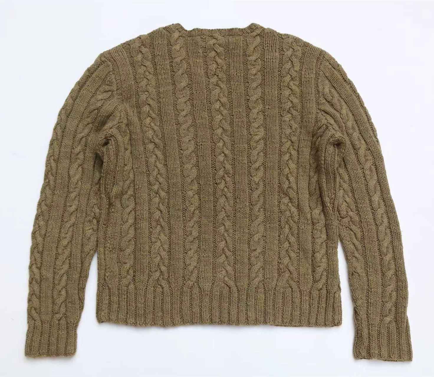 Ralph Lauren Purple Label Ralph Lauren Purple Label Cable V-Neck Sweater Size US M / EU 48-50 / 2 - 2 Thumbnail