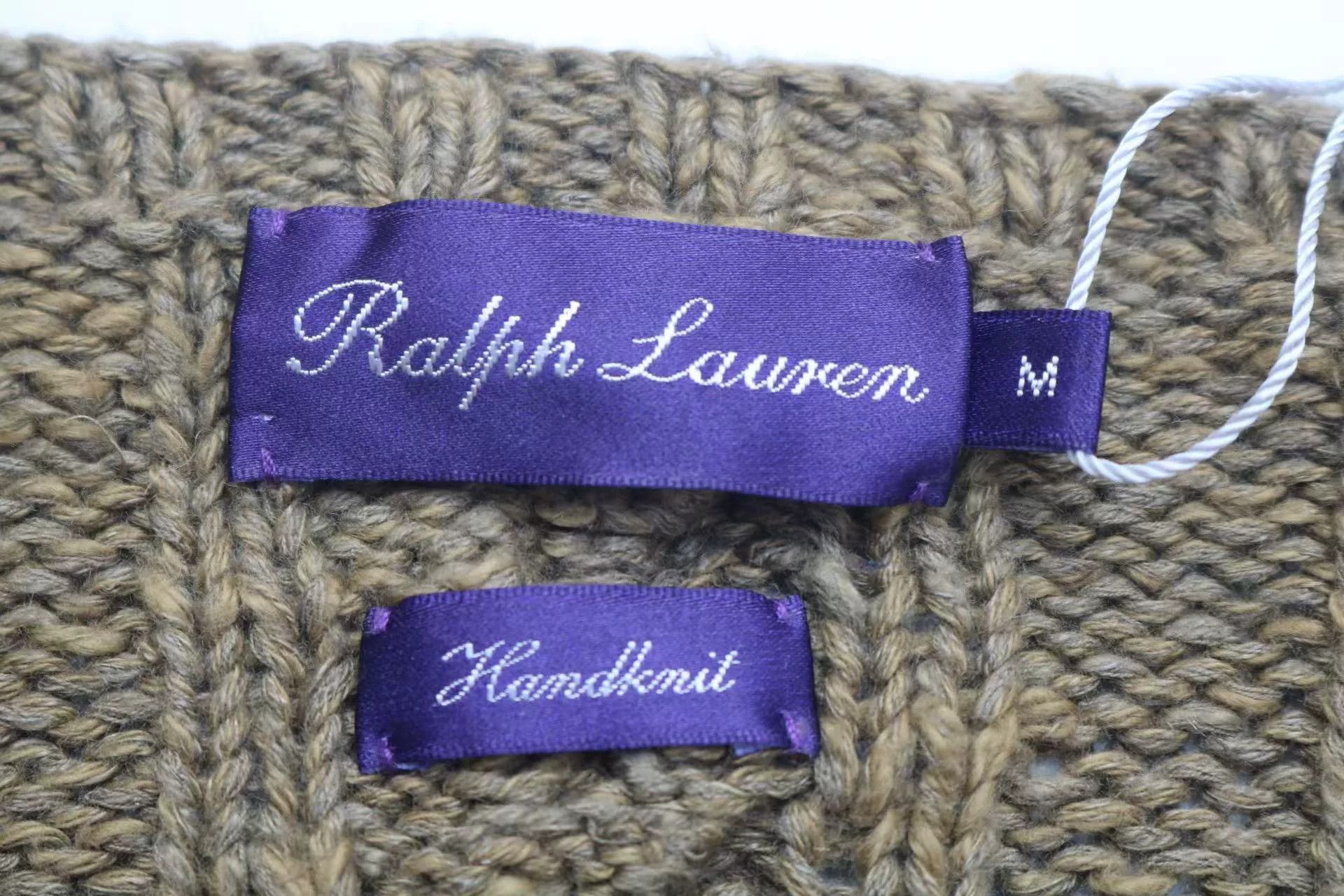 Ralph Lauren Purple Label Ralph Lauren Purple Label Cable V-Neck Sweater Size US M / EU 48-50 / 2 - 5 Thumbnail