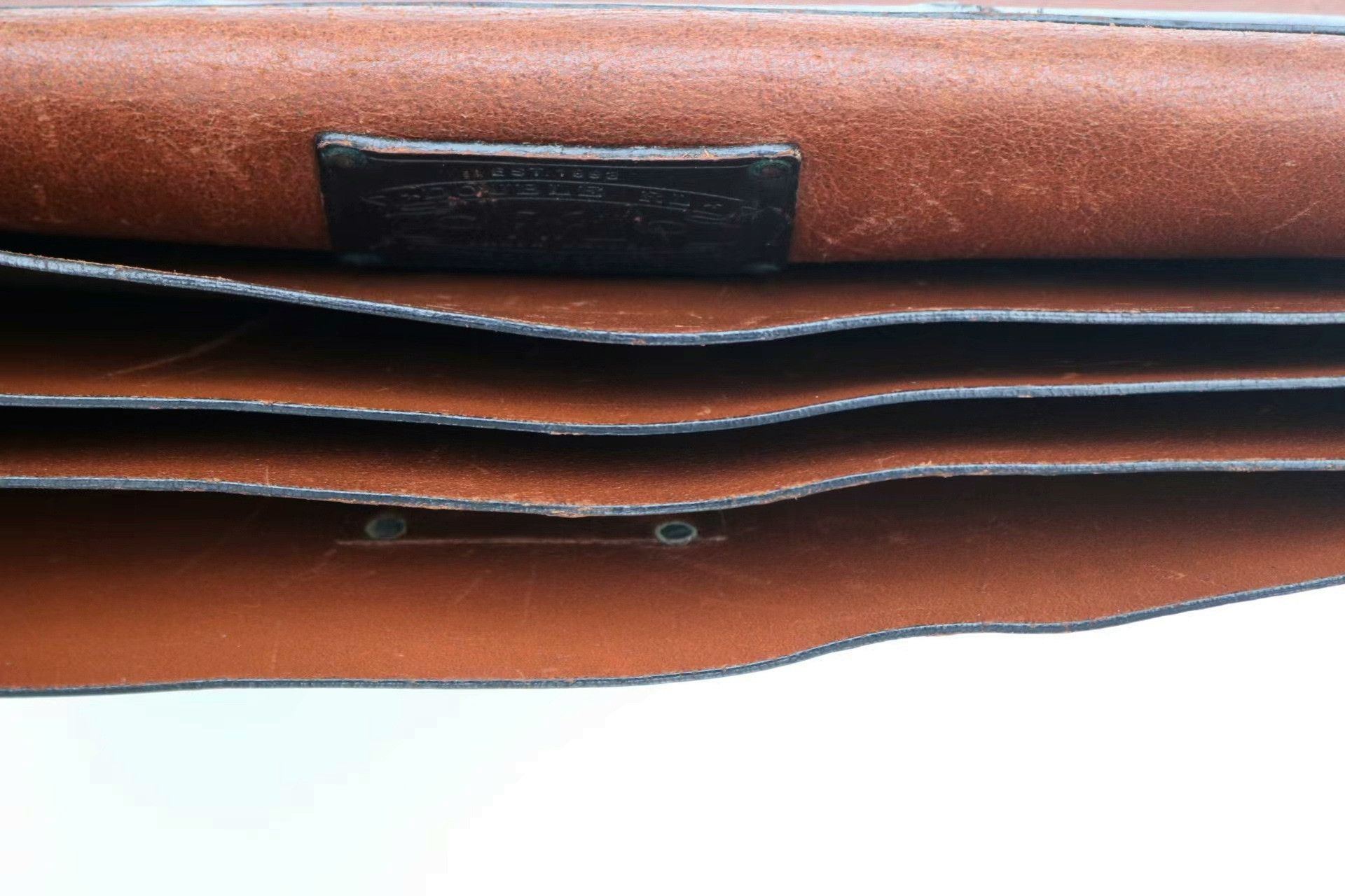 RRL Ralph Lauren RRL Italian Vintage Distressed Leather Briefcase Size ONE SIZE - 8 Thumbnail