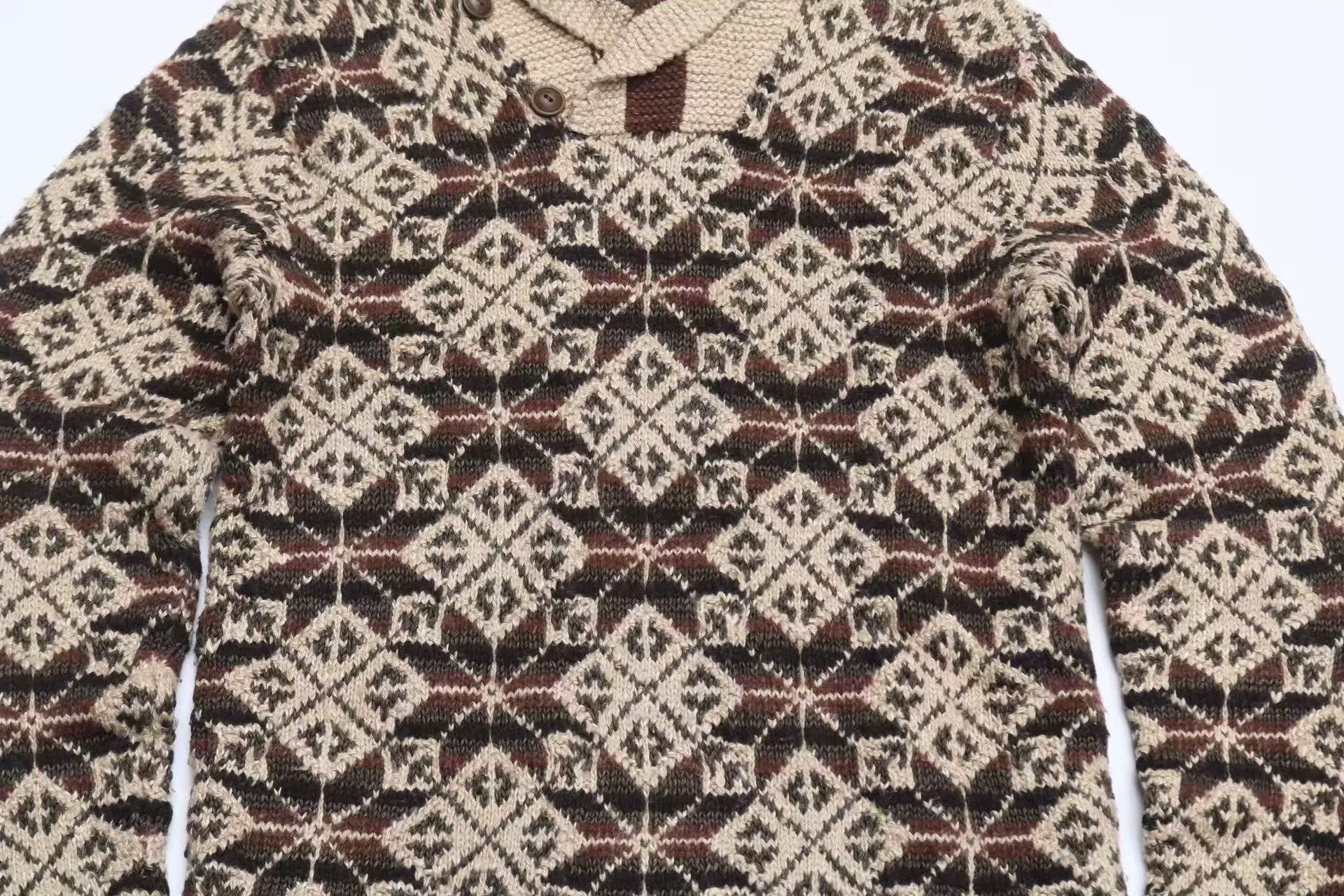 RRL Ralph Lauren RRL Vintage Silk-Linen-Wool Hand-Knit Sweater Size US S / EU 44-46 / 1 - 4 Thumbnail