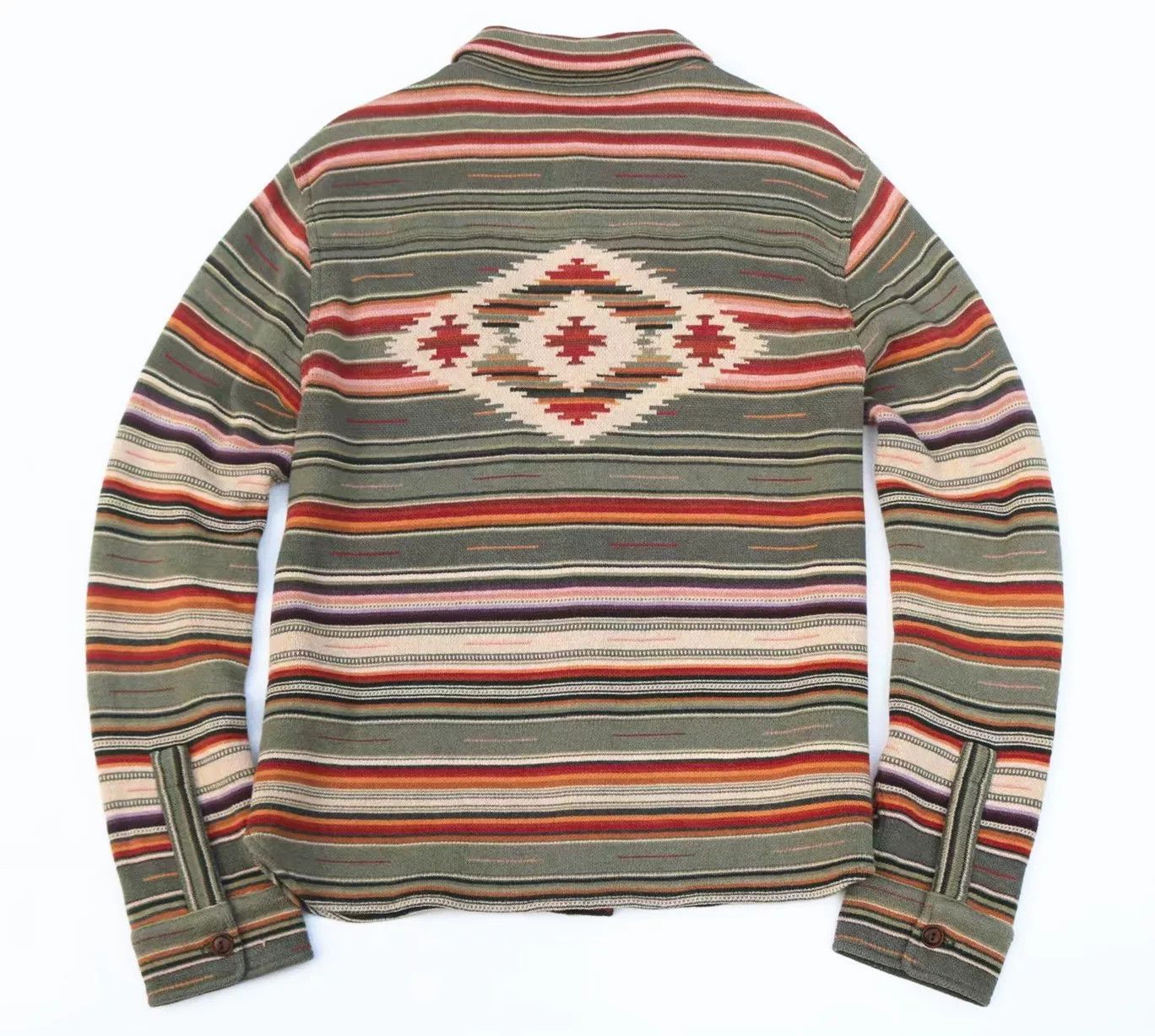 RRL Ralph Lauren RRL Navajo Western Knit Shirt Jacket Size US XL / EU 56 / 4 - 6 Thumbnail