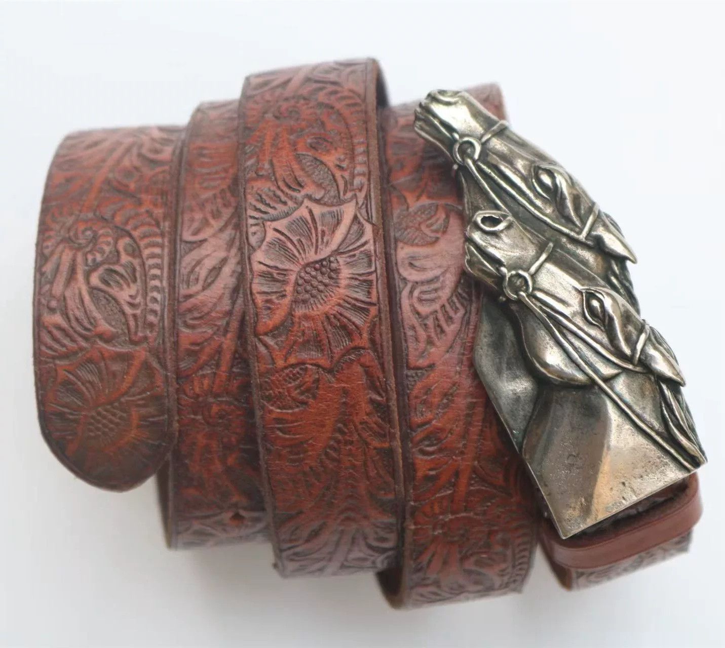 RRL Ralph Lauren Ralph Lauren Vintage Carved Double Horse Belt Size ONE SIZE - 2 Thumbnail
