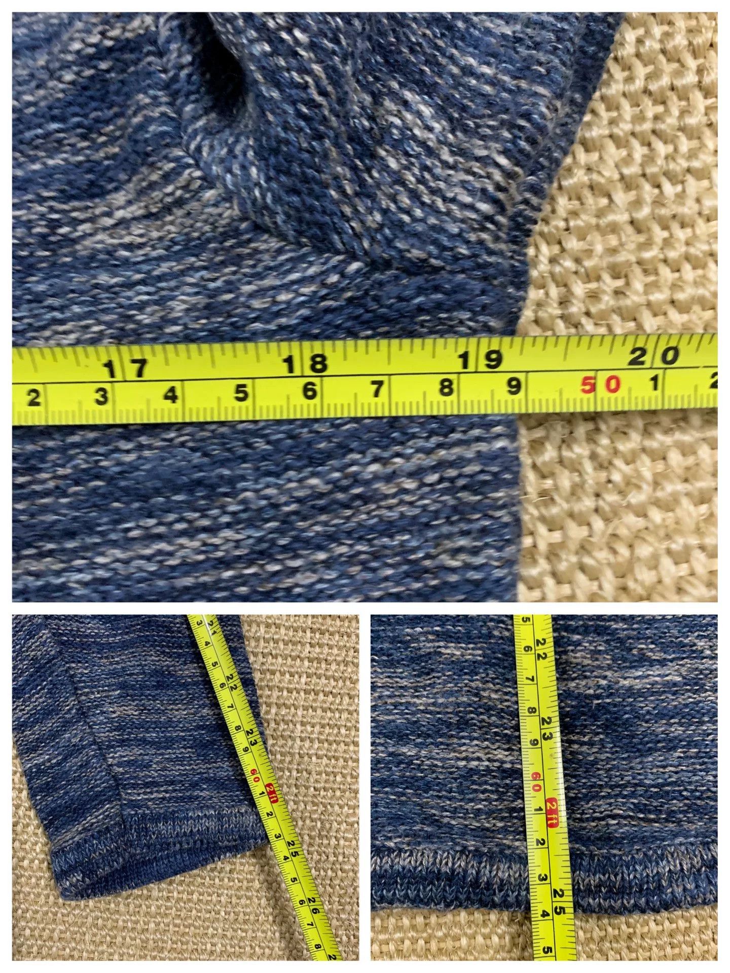 RRL Ralph Lauren Ralph Lauren Denim Supply Indigo Patchwork Cardigan Size US M / EU 48-50 / 2 - 9 Thumbnail