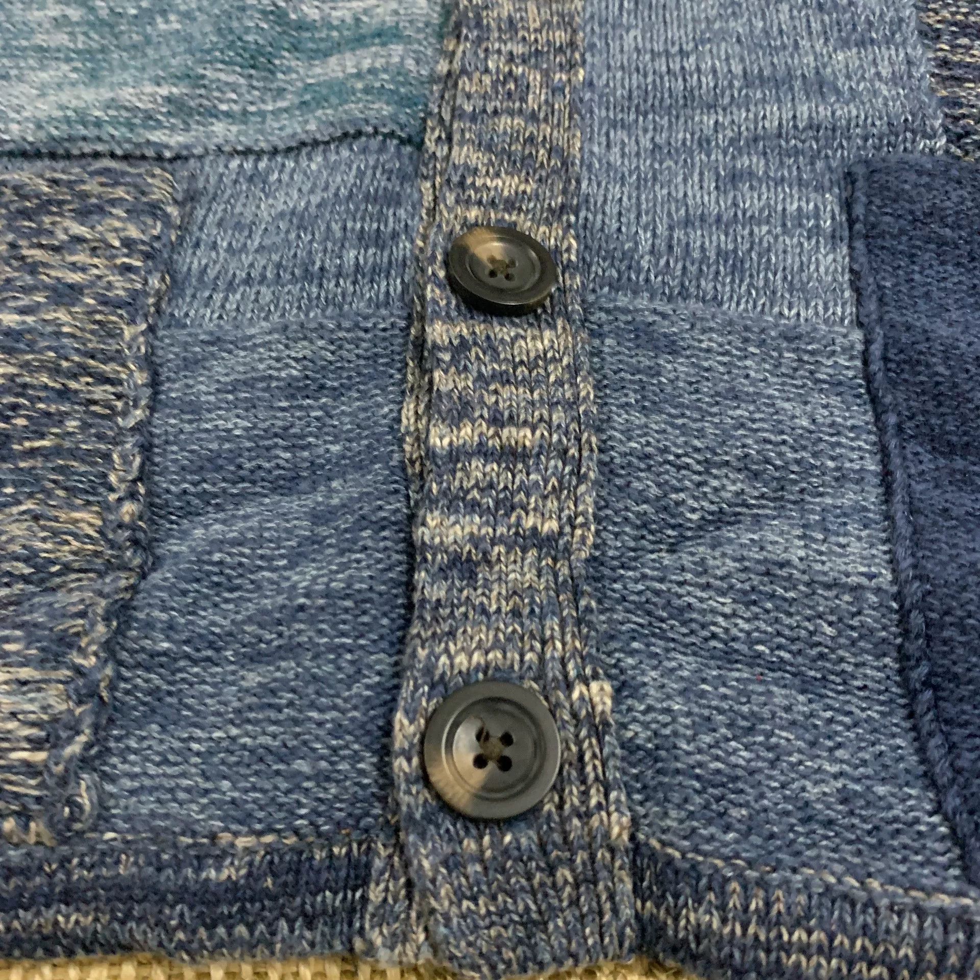 RRL Ralph Lauren Ralph Lauren Denim Supply Indigo Patchwork Cardigan Size US M / EU 48-50 / 2 - 3 Thumbnail