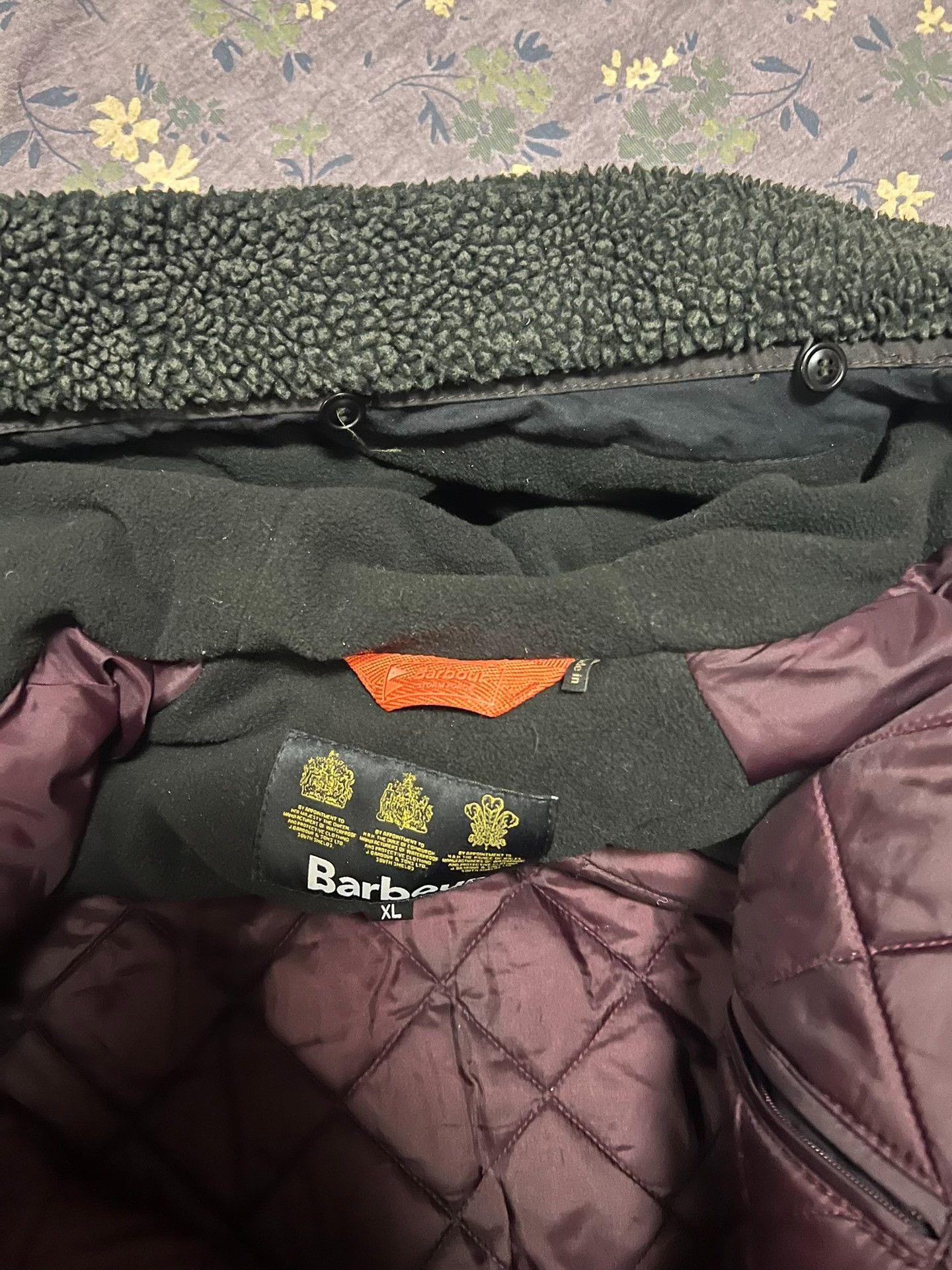 Barbour Barbour Mid-Length Hooded Waxed Cotton Coat Size US XL / EU 56 / 4 - 6 Thumbnail