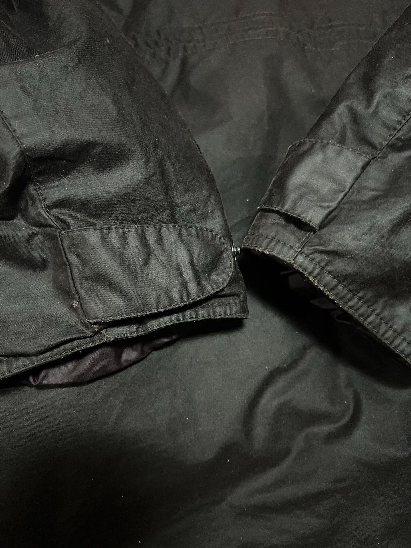 Barbour Barbour Mid-Length Hooded Waxed Cotton Coat Size US XL / EU 56 / 4 - 8 Thumbnail