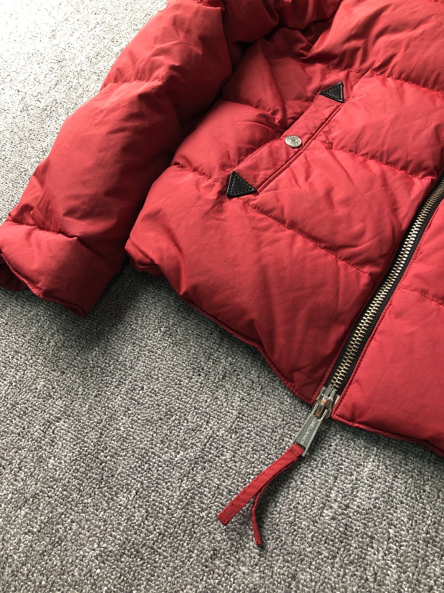 Dsquared2 Dsquared2 Red Shearling Collar Vintage Down Jacket Size US M / EU 48-50 / 2 - 4 Thumbnail