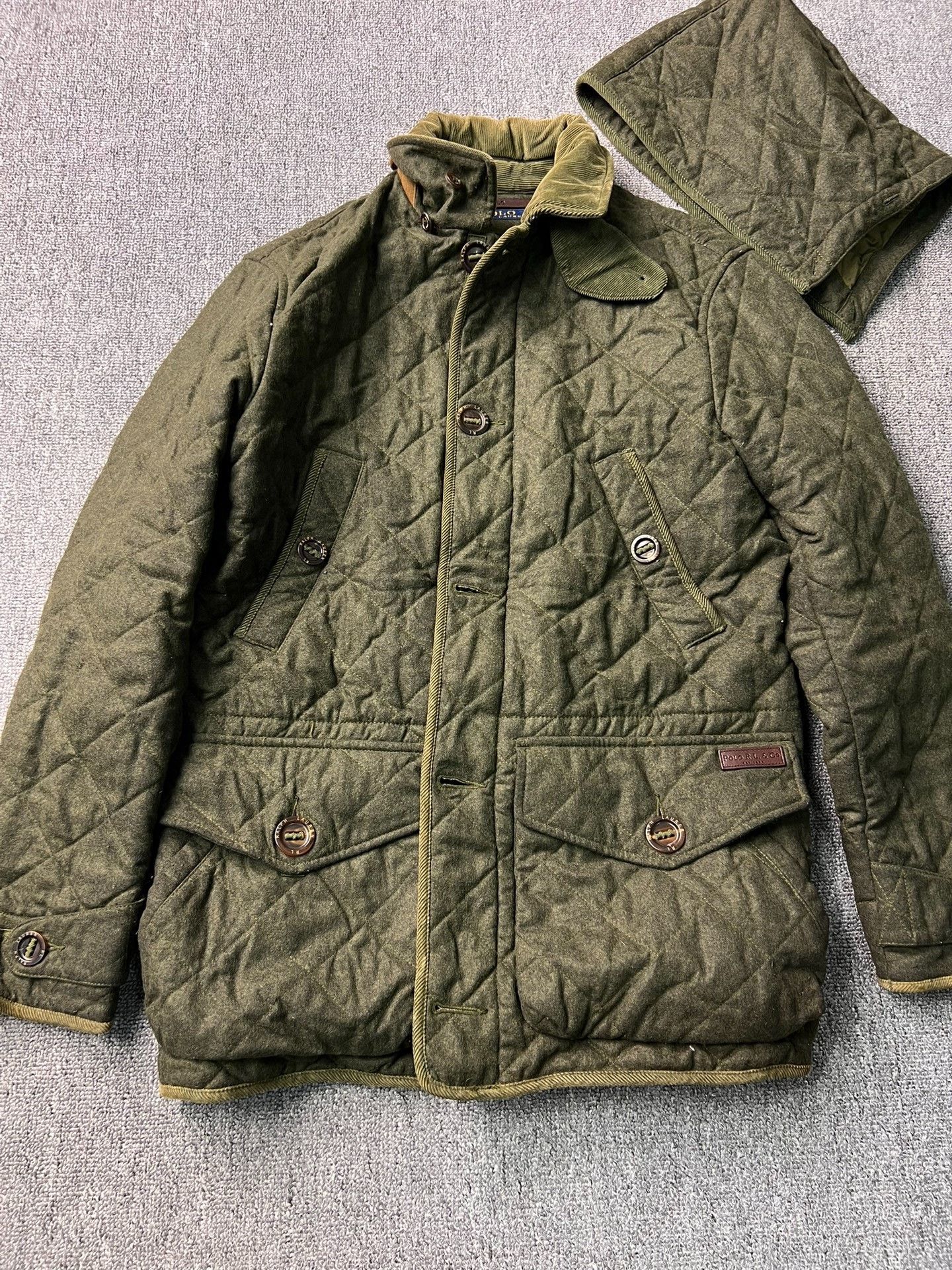 Polo Ralph Lauren Ralph Lauren Men's Quilted Wool Jacket Size US S / EU 44-46 / 1 - 2 Thumbnail