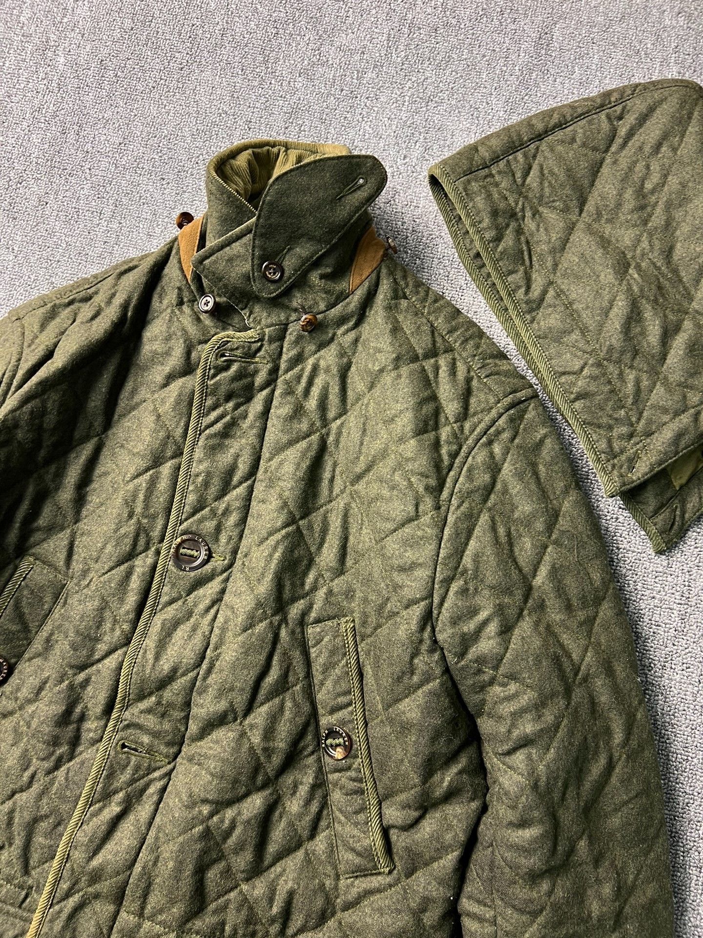 Polo Ralph Lauren Ralph Lauren Men's Quilted Wool Jacket Size US S / EU 44-46 / 1 - 8 Thumbnail