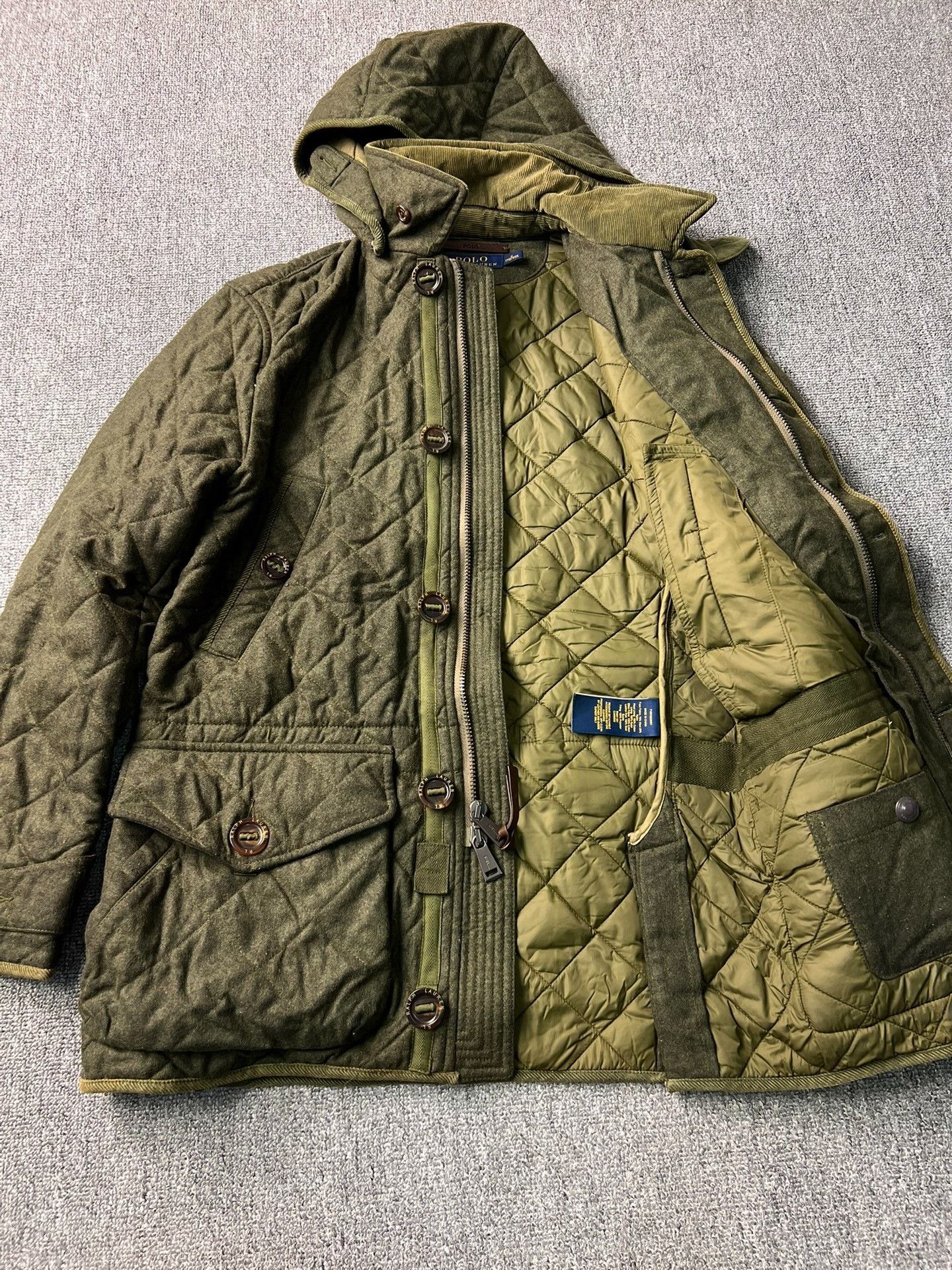 Polo Ralph Lauren Ralph Lauren Men's Quilted Wool Jacket Size US S / EU 44-46 / 1 - 5 Thumbnail