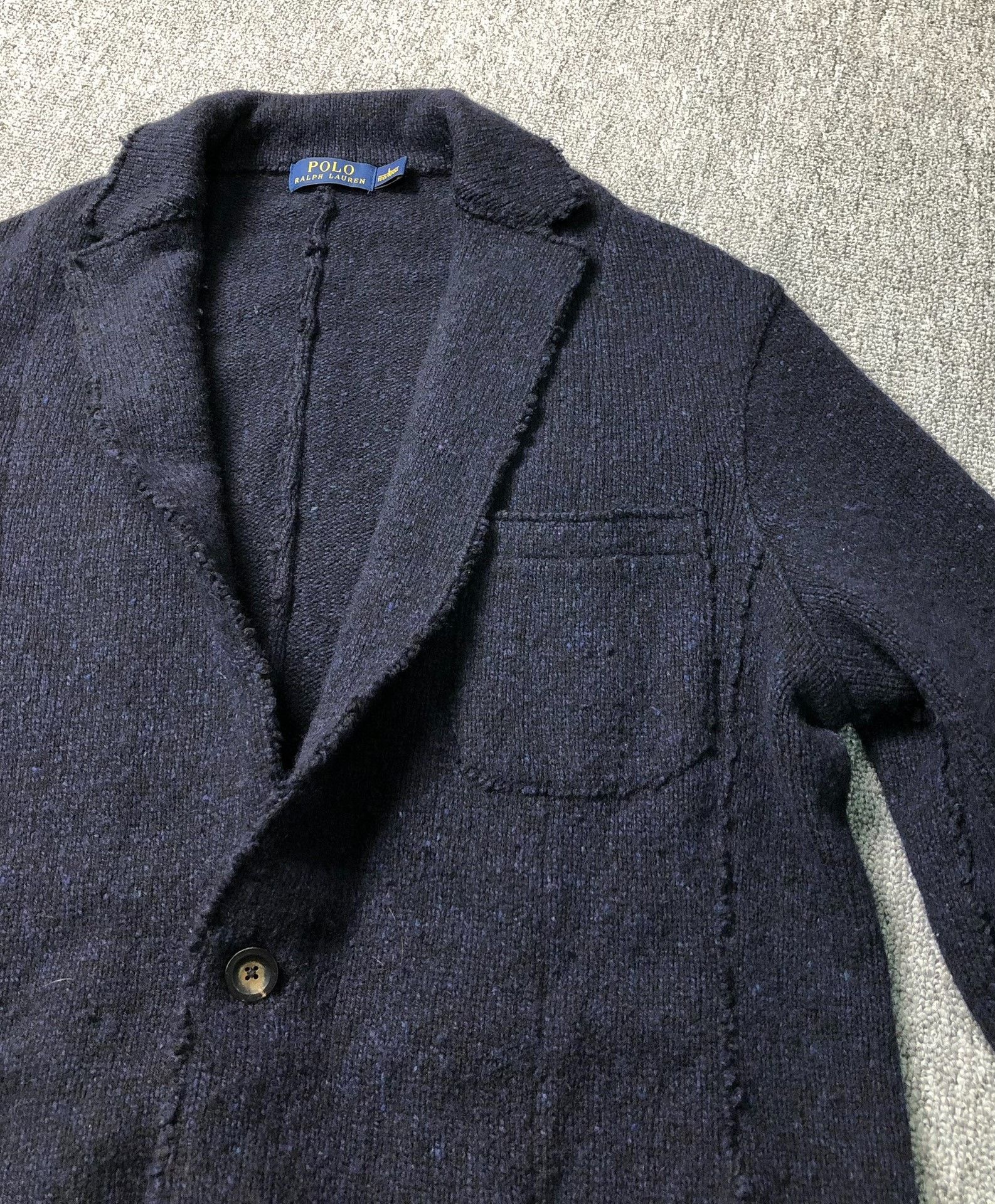 RRL Ralph Lauren Ralph Lauren Heavy Wool Knit Safari Blazer Size US L / EU 52-54 / 3 - 6 Thumbnail