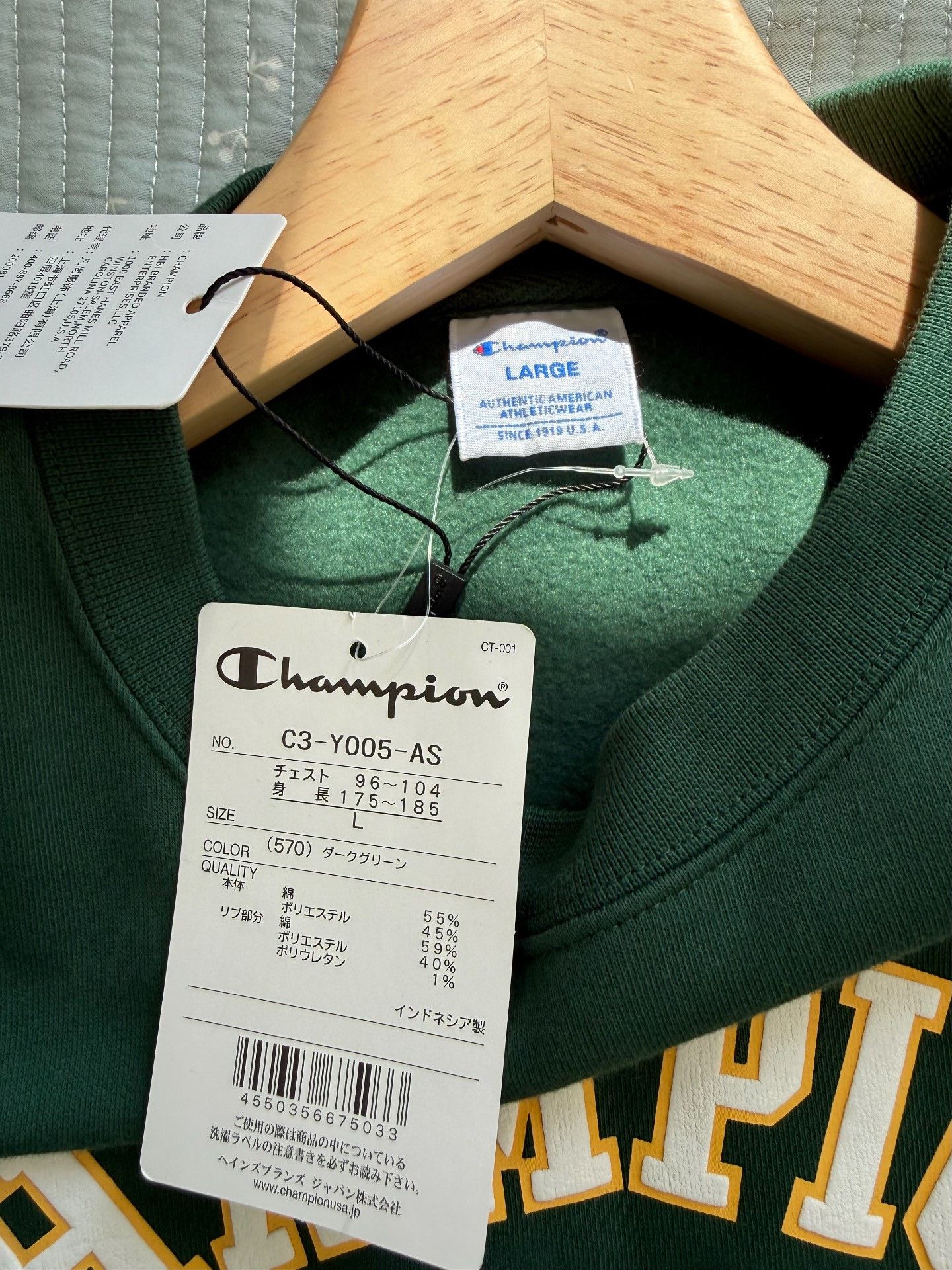 Champion Champion Fleece Sweatshirt Size US L / EU 52-54 / 3 - 3 Thumbnail