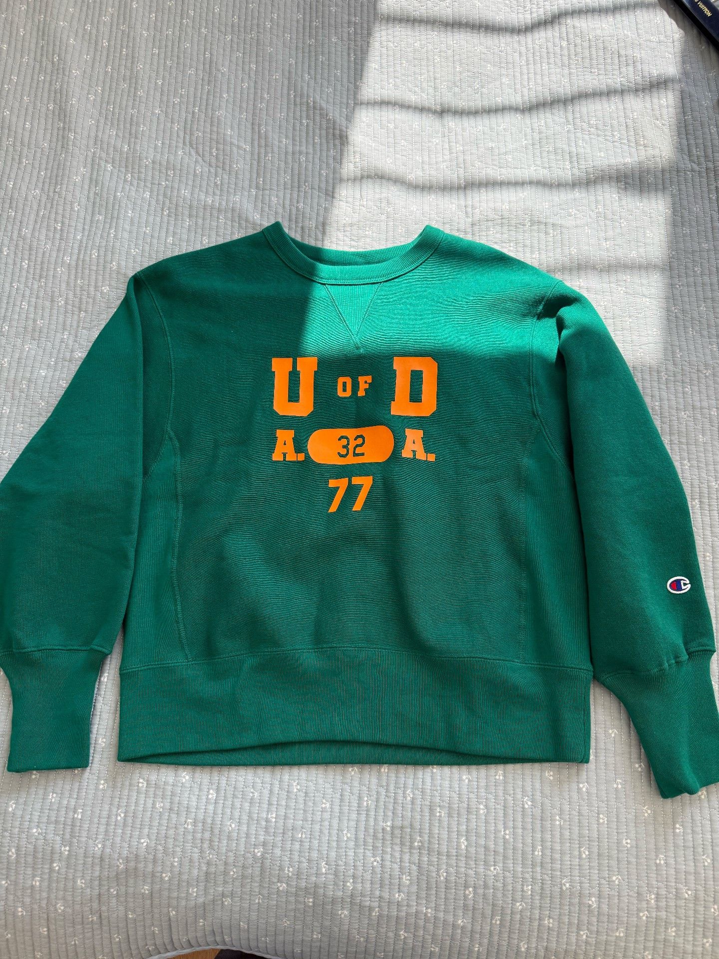 Champion Champion Japan Vintage Green Orange Print Sweatshirt Size US L / EU 52-54 / 3 - 3 Thumbnail