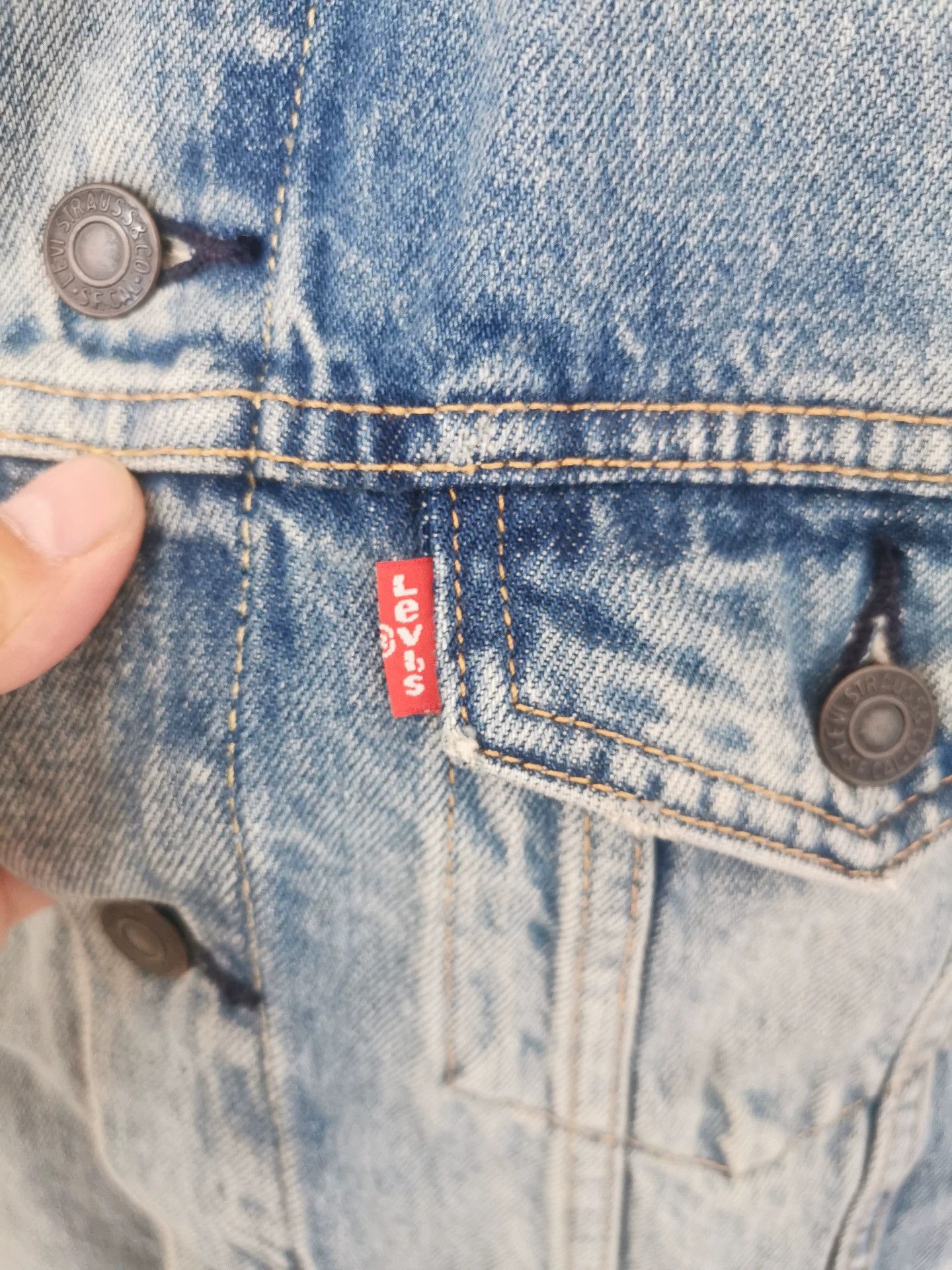 Levi's Levi's Distressed Patch Denim Jacket Size US S / EU 44-46 / 1 - 7 Thumbnail