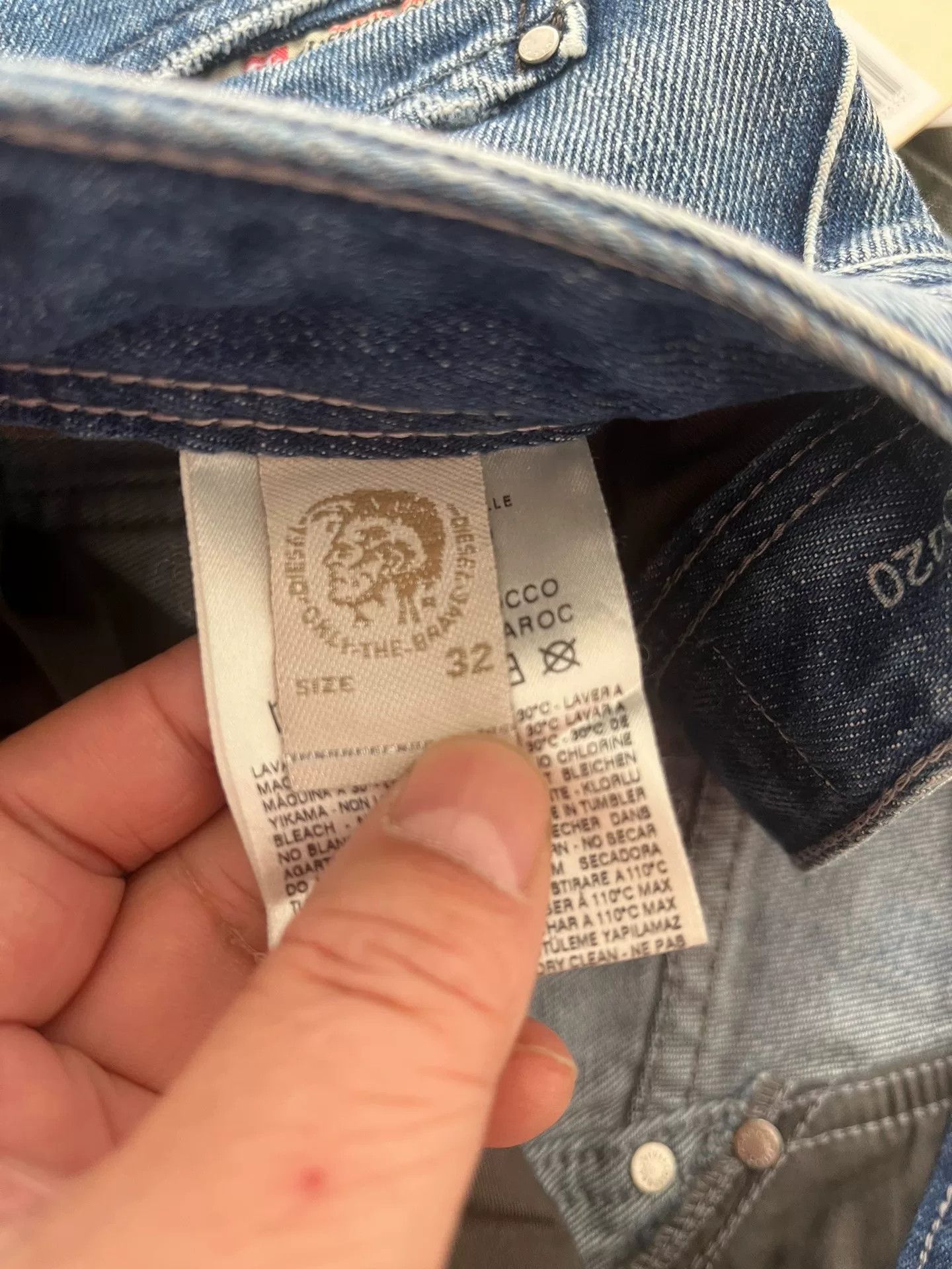 Diesel Diesel Heavyweight Zimbabwe Cotton Straight Jeans Size US 34 / EU 50 - 6 Thumbnail