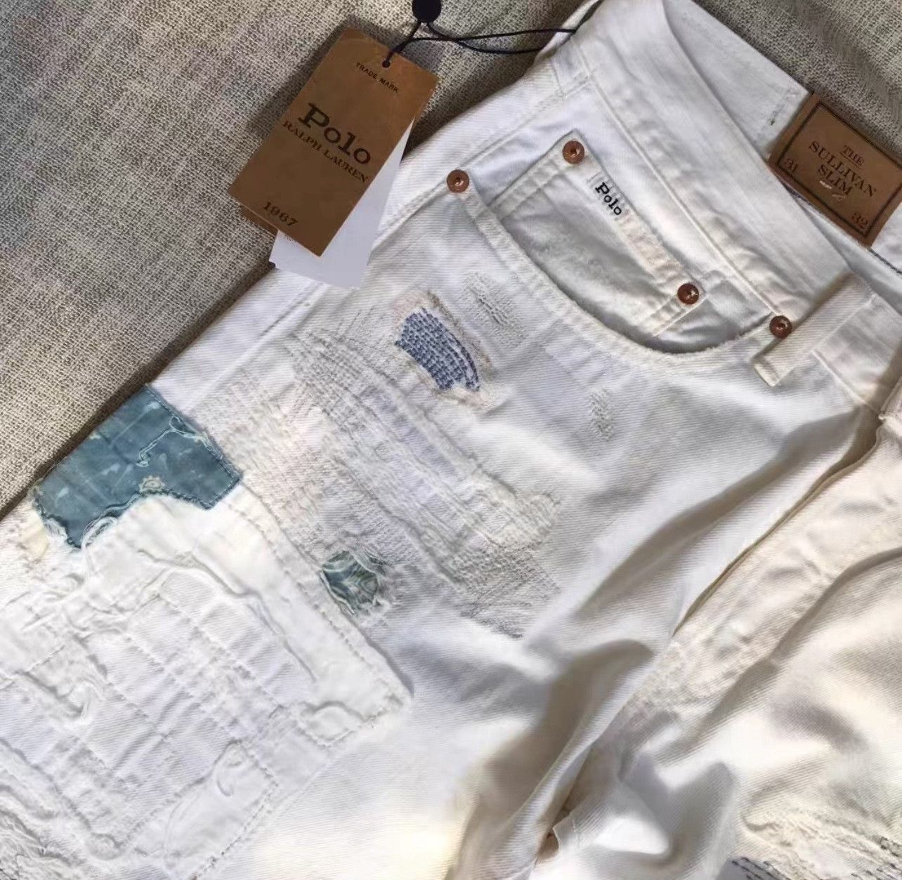 Polo Ralph Lauren Polo Ralph Lauren Vintage Distressed Slim Jeans Size US 31 - 3 Thumbnail