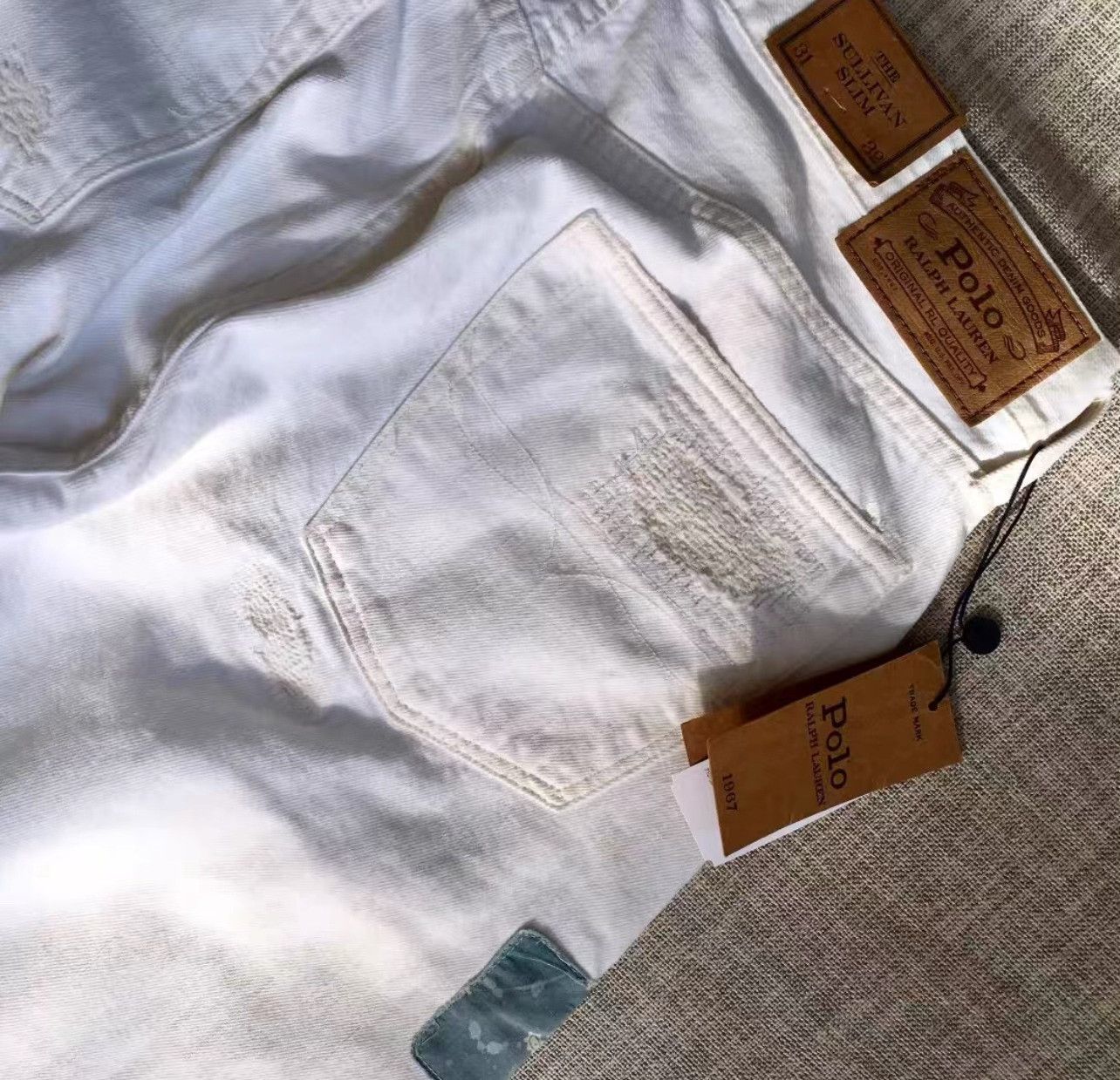Polo Ralph Lauren Polo Ralph Lauren Vintage Distressed Slim Jeans Size US 31 - 7 Thumbnail