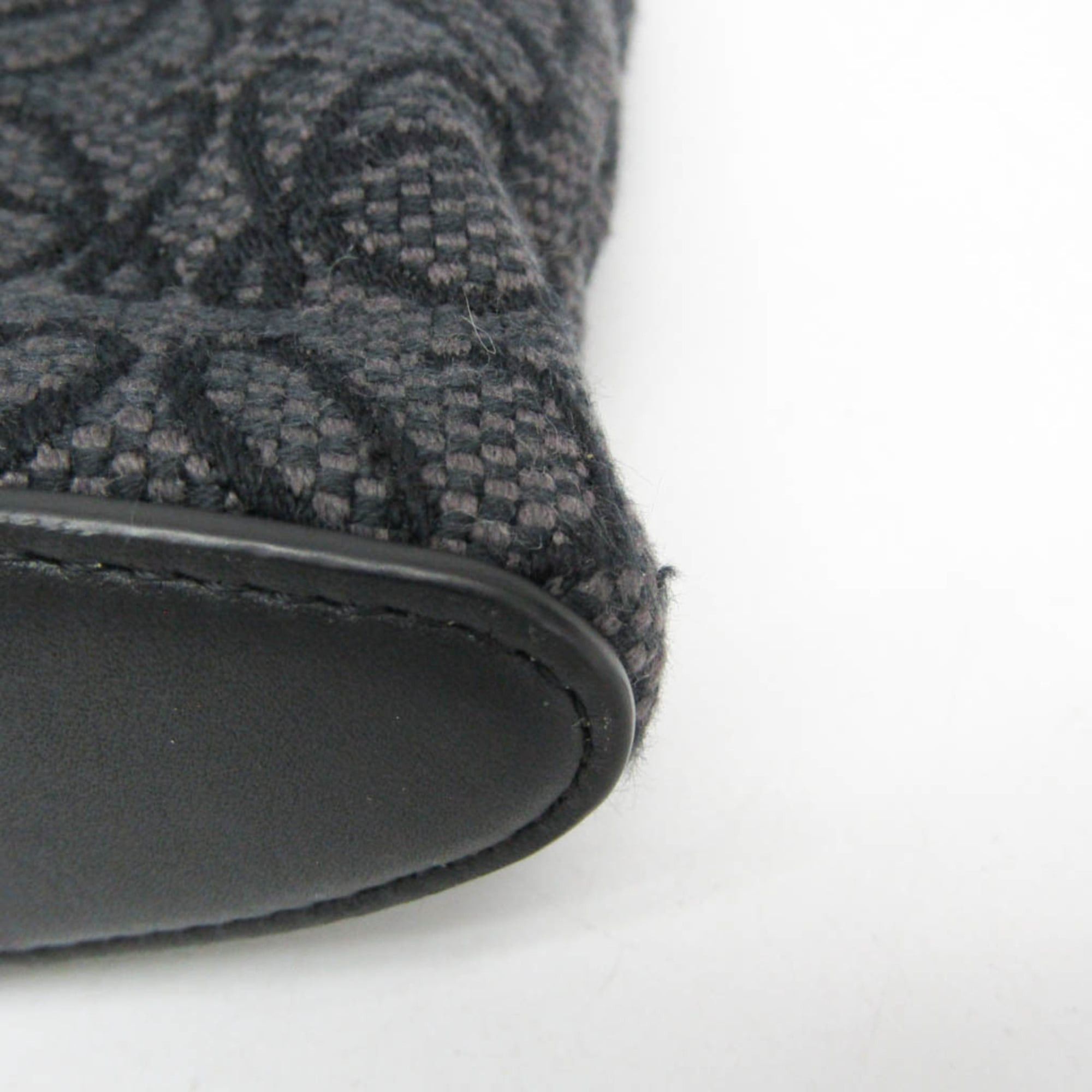Loewe Loewe Anagram Oblong C730C63X15 Women,Men Cotton,Leather Clutch Bag,Pouch Black Size ONE SIZE - 6 Thumbnail