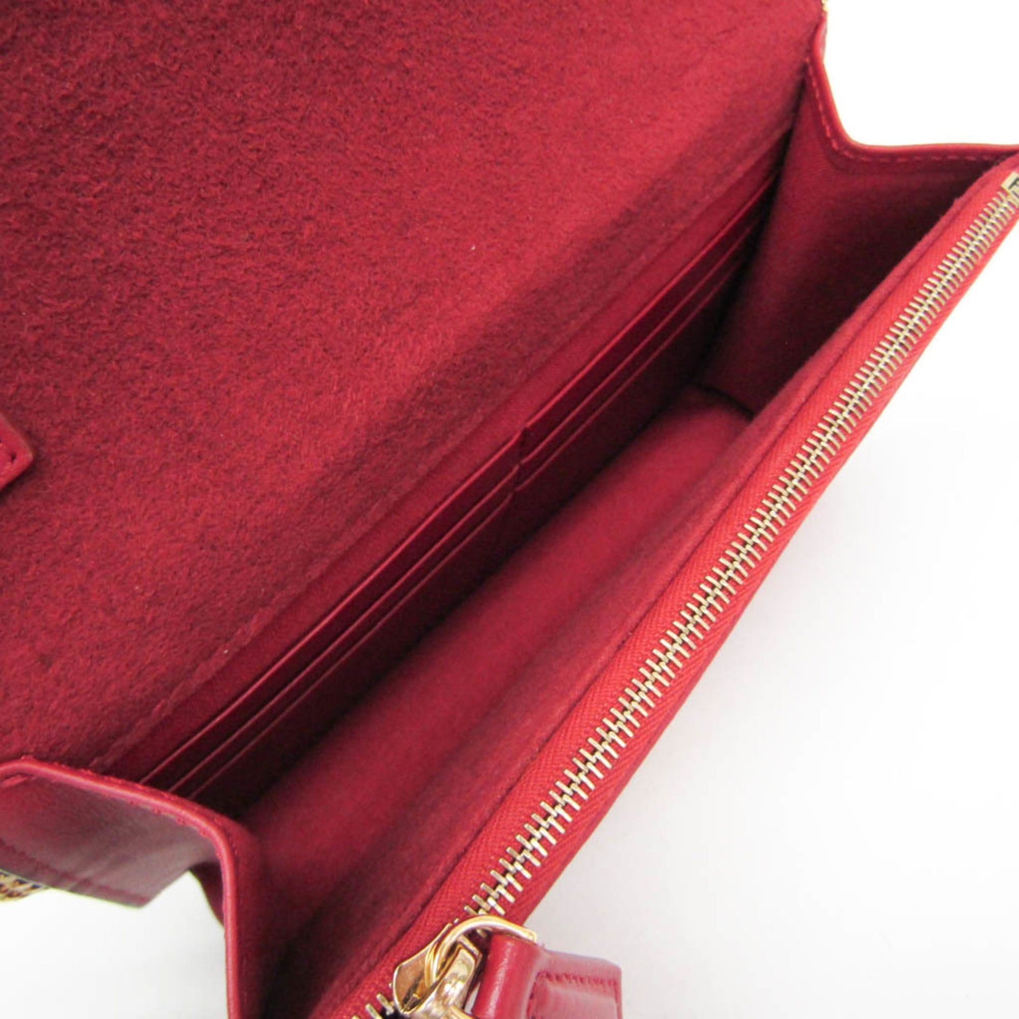 Fendi Fendi Bag Bugs 8M0346 Women's Leather Chain/Shoulder Wallet Red Color Size ONE SIZE - 4 Thumbnail