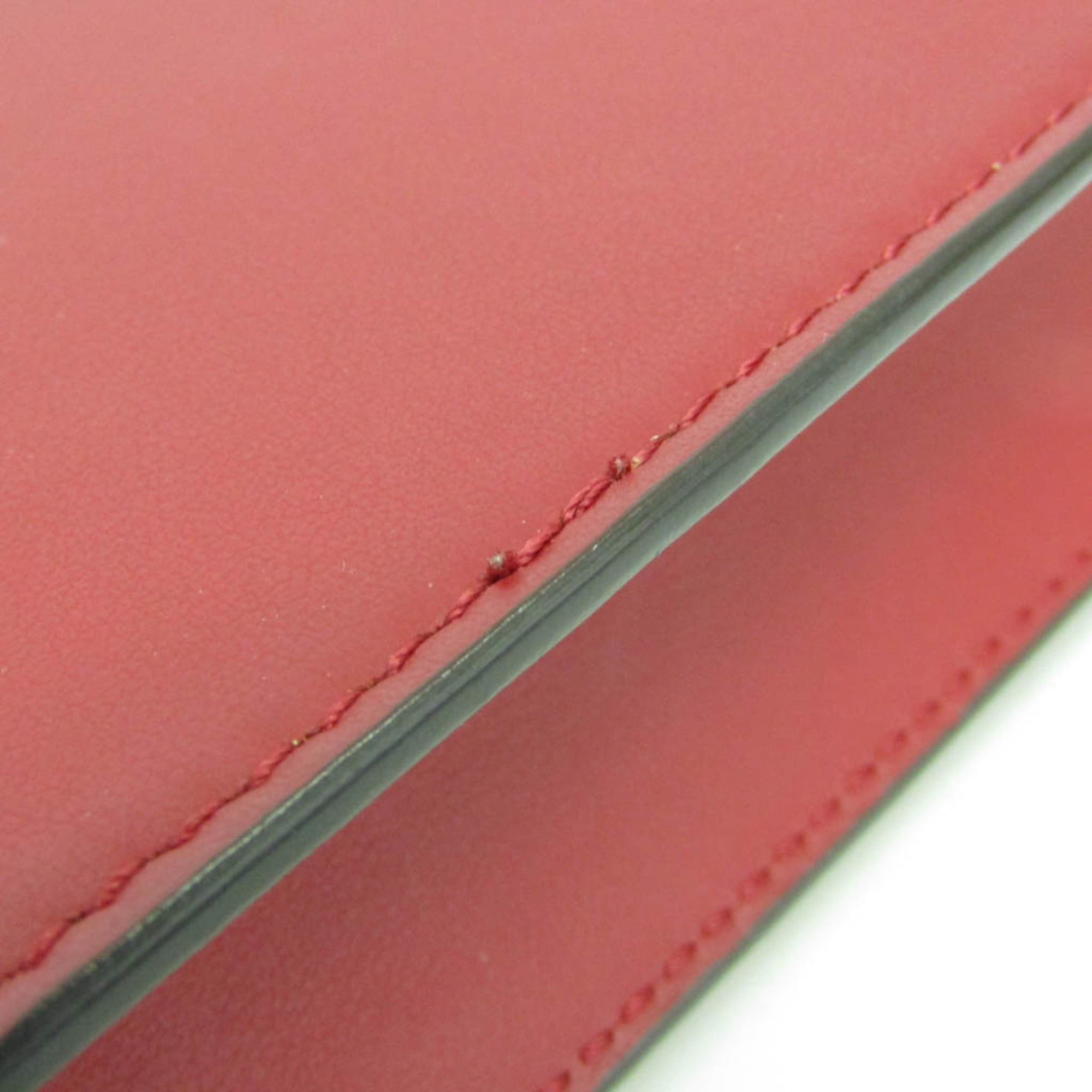 Fendi Fendi Bag Bugs 8M0346 Women's Leather Chain/Shoulder Wallet Red Color Size ONE SIZE - 8 Thumbnail