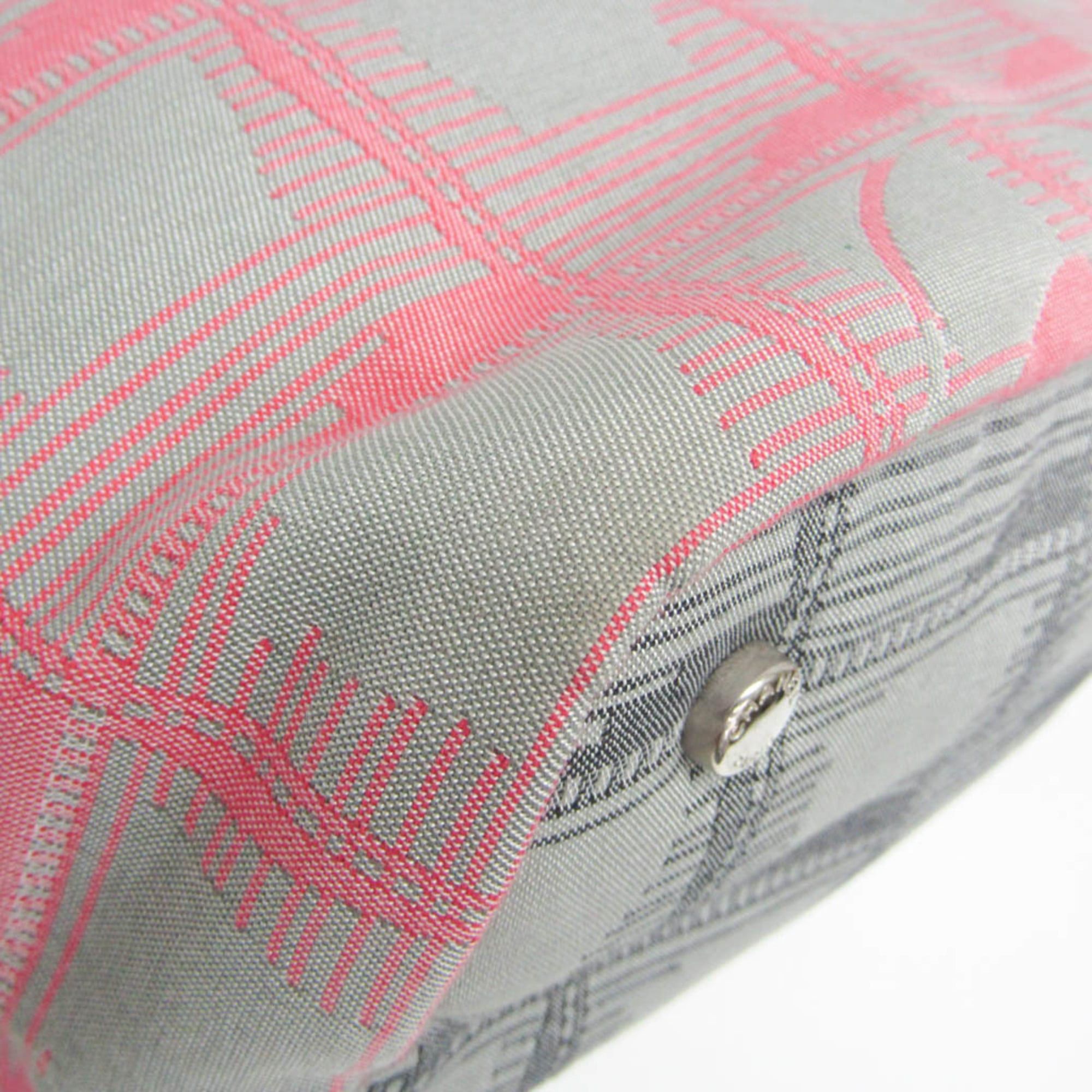 Chanel Chanel New Travel Line Women's Nylon Canvas Tote Bag Gray,Pink Size ONE SIZE - 6 Thumbnail