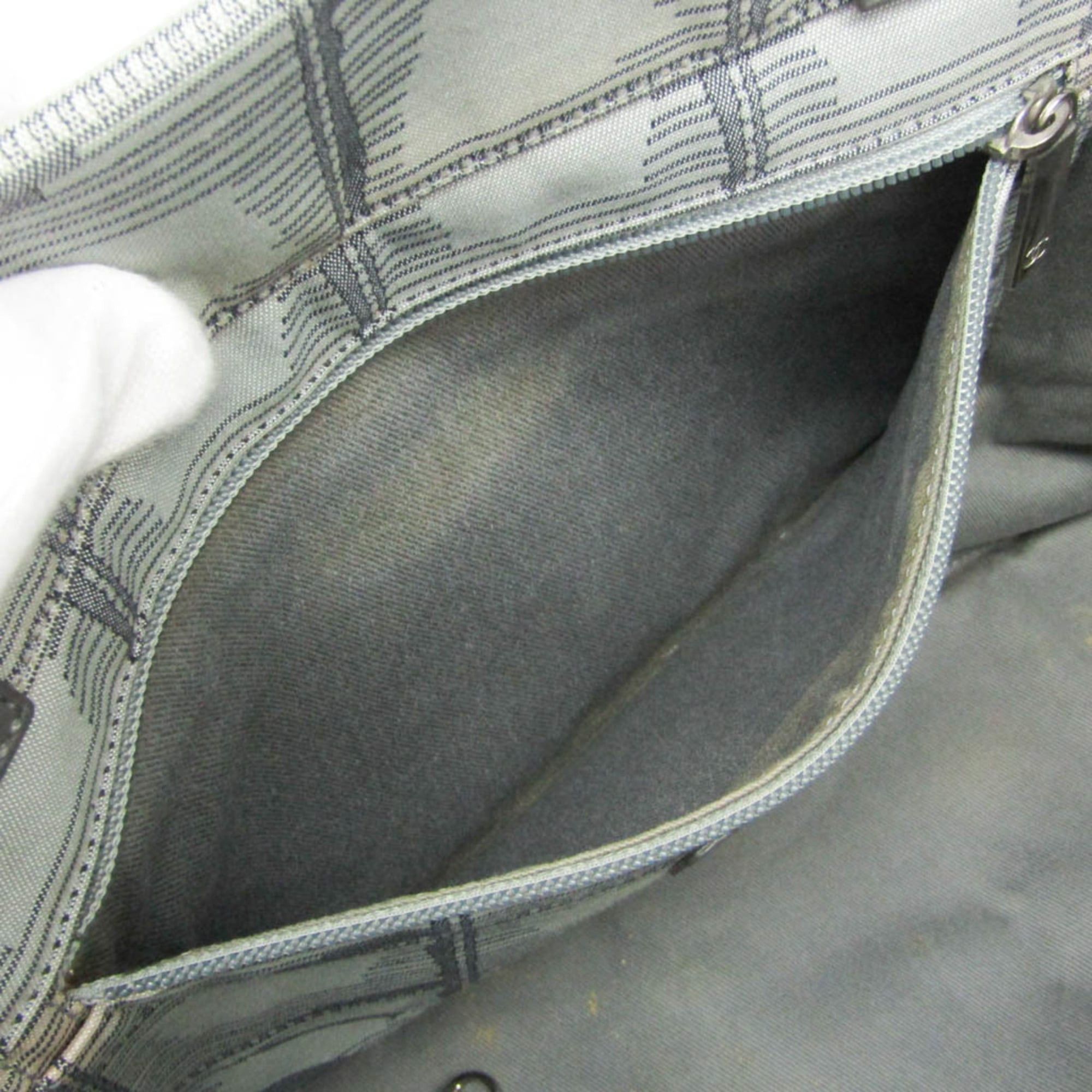 Chanel Chanel New Travel Line Women's Nylon Canvas Tote Bag Gray,Pink Size ONE SIZE - 14 Thumbnail
