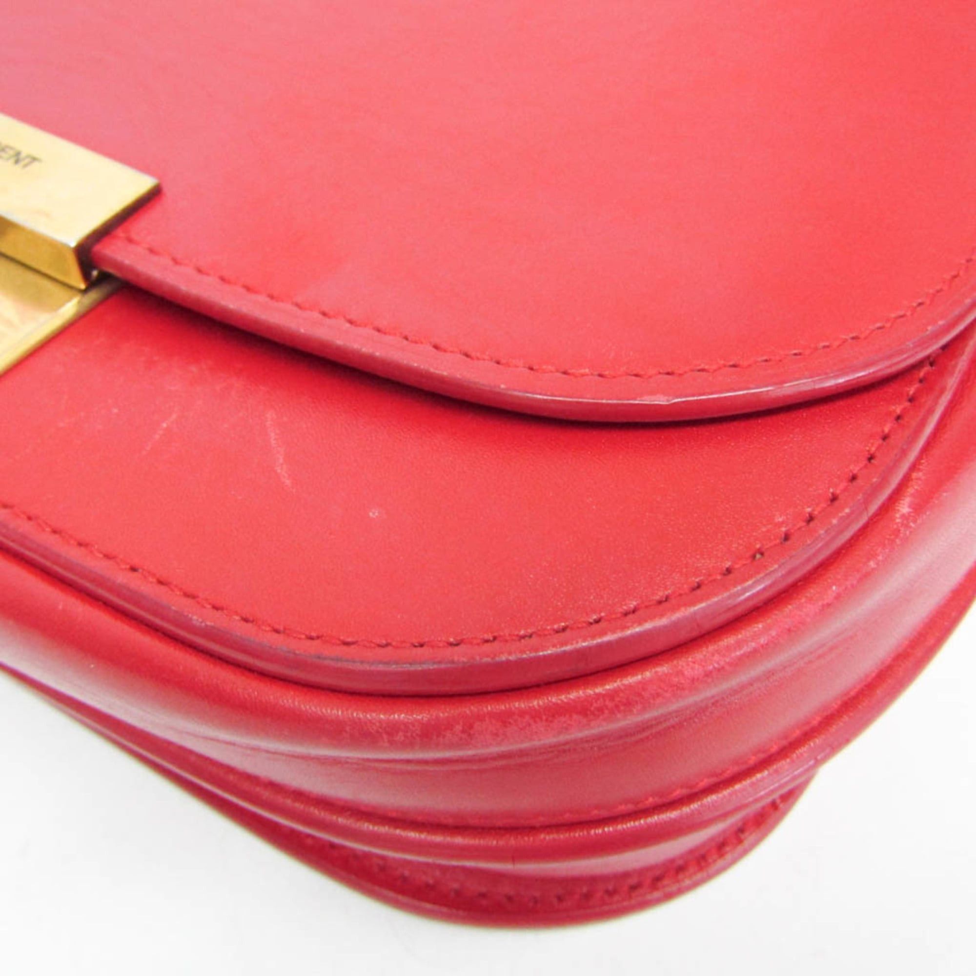 Yves Saint Laurent Yves Saint Laurent Betty 532985 Women's Leather Shoulder Bag Red Color Size ONE SIZE - 8 Thumbnail
