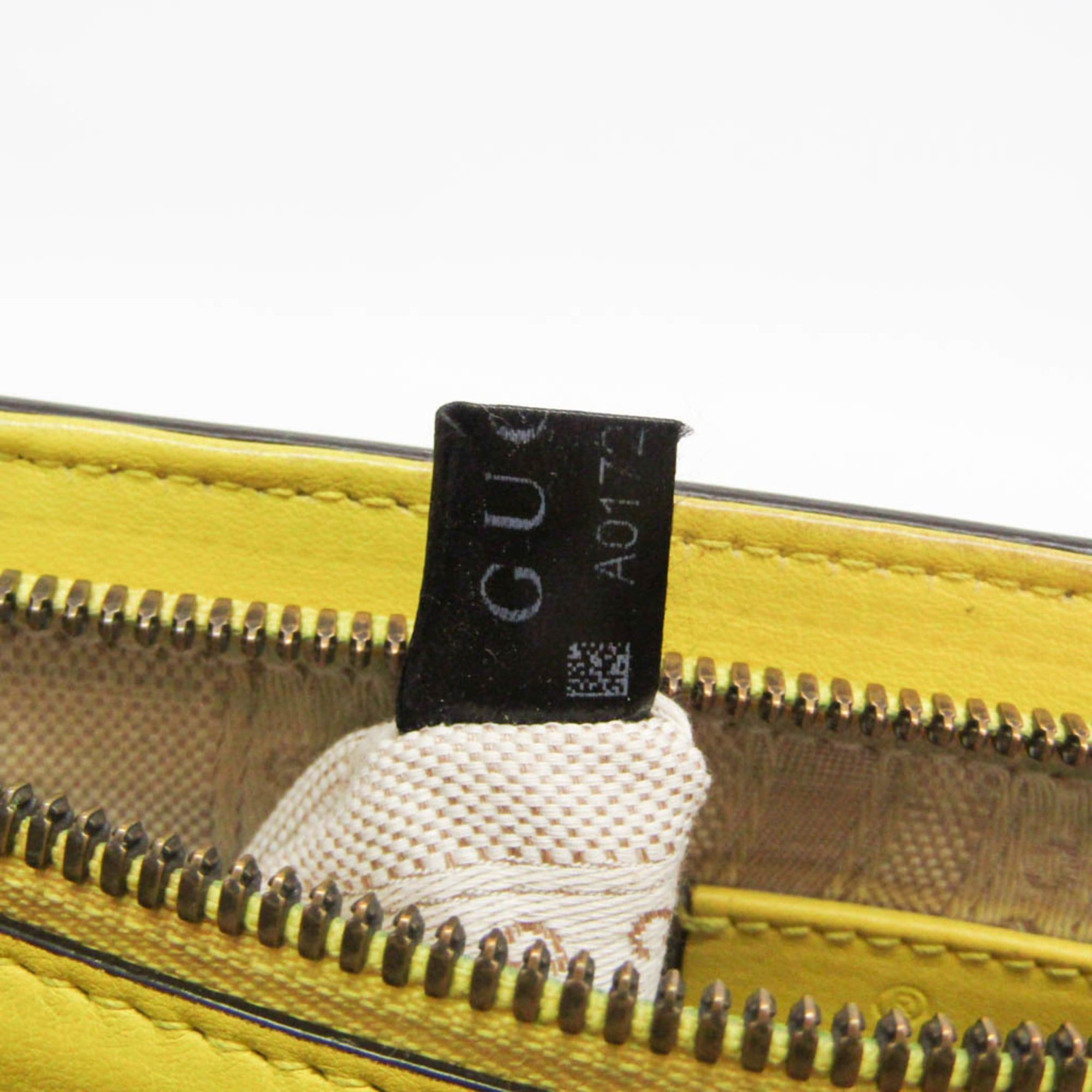Gucci Gucci Horsebit CHINA EXCLUSIVE 371925 Women's Patent Leather Handbag,Shoulder Bag Yellow Size ONE SIZE - 19 Thumbnail