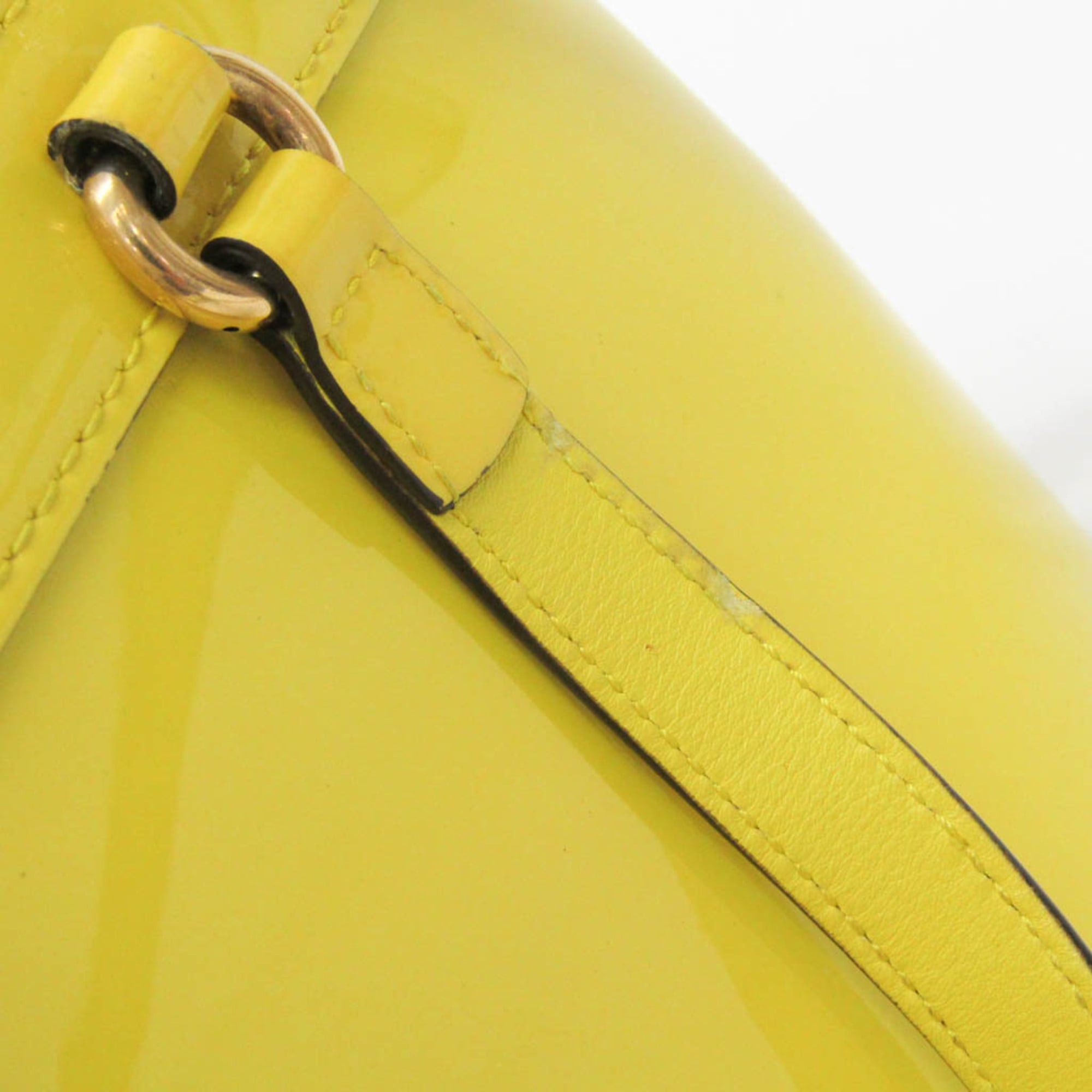 Gucci Gucci Horsebit CHINA EXCLUSIVE 371925 Women's Patent Leather Handbag,Shoulder Bag Yellow Size ONE SIZE - 12 Thumbnail