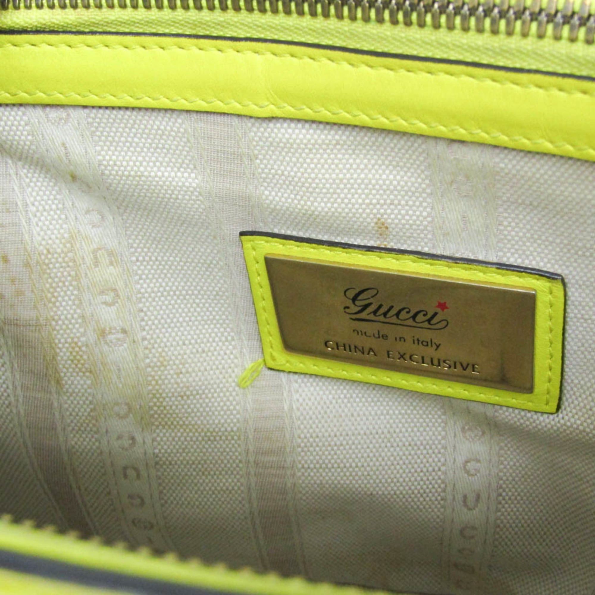 Gucci Gucci Horsebit CHINA EXCLUSIVE 371925 Women's Patent Leather Handbag,Shoulder Bag Yellow Size ONE SIZE - 16 Thumbnail