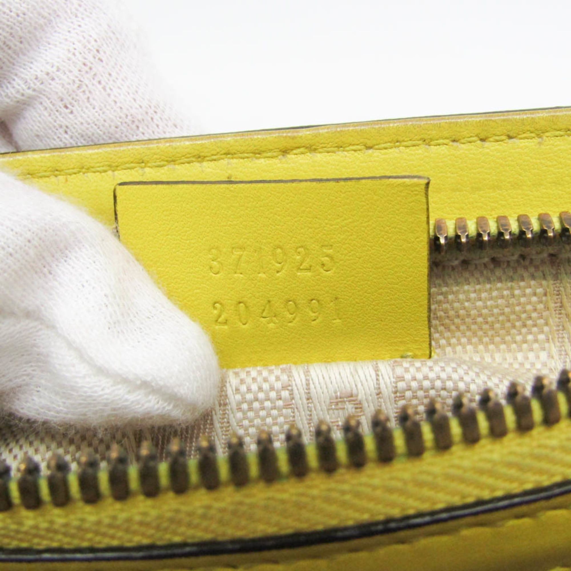 Gucci Gucci Horsebit CHINA EXCLUSIVE 371925 Women's Patent Leather Handbag,Shoulder Bag Yellow Size ONE SIZE - 18 Thumbnail