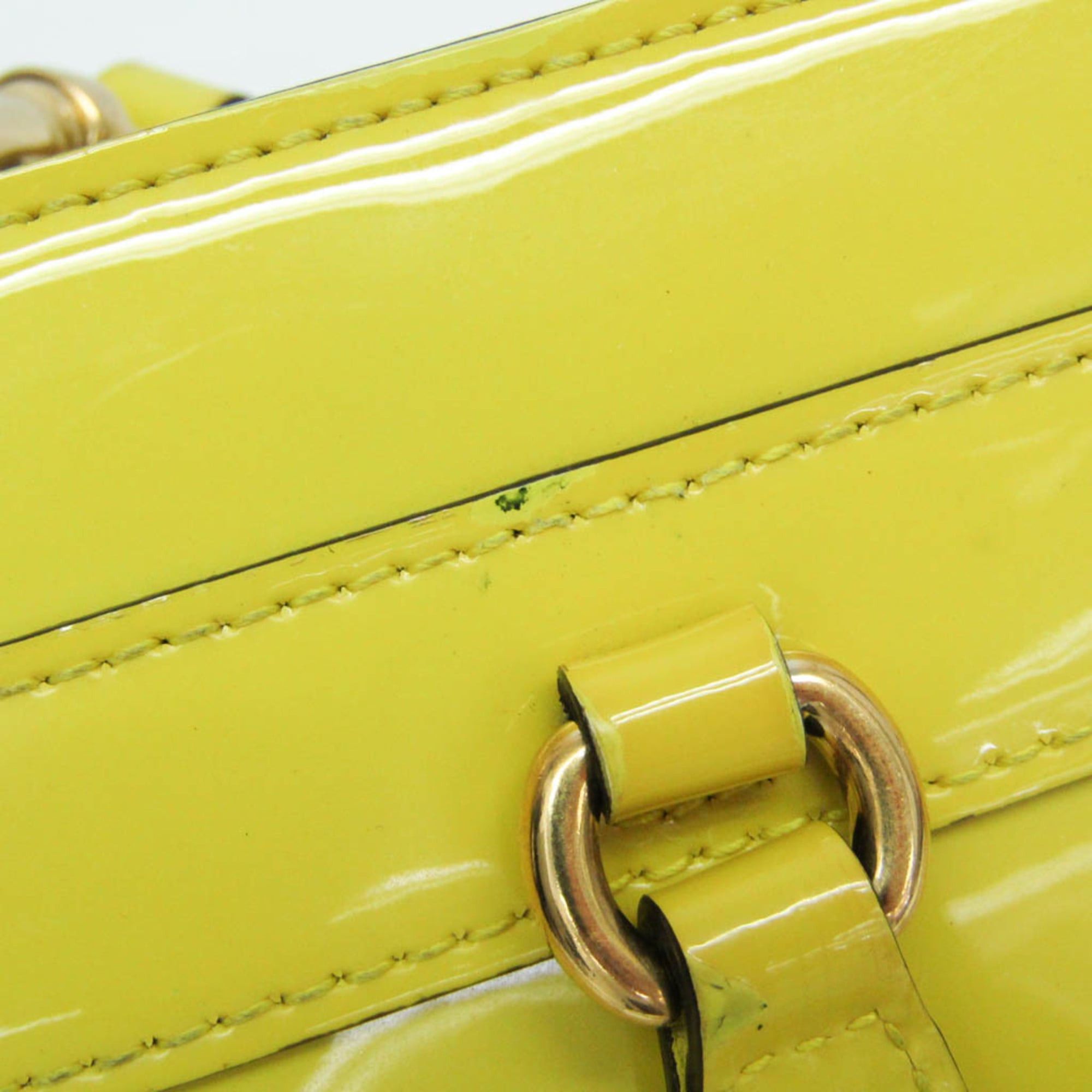 Gucci Gucci Horsebit CHINA EXCLUSIVE 371925 Women's Patent Leather Handbag,Shoulder Bag Yellow Size ONE SIZE - 8 Thumbnail