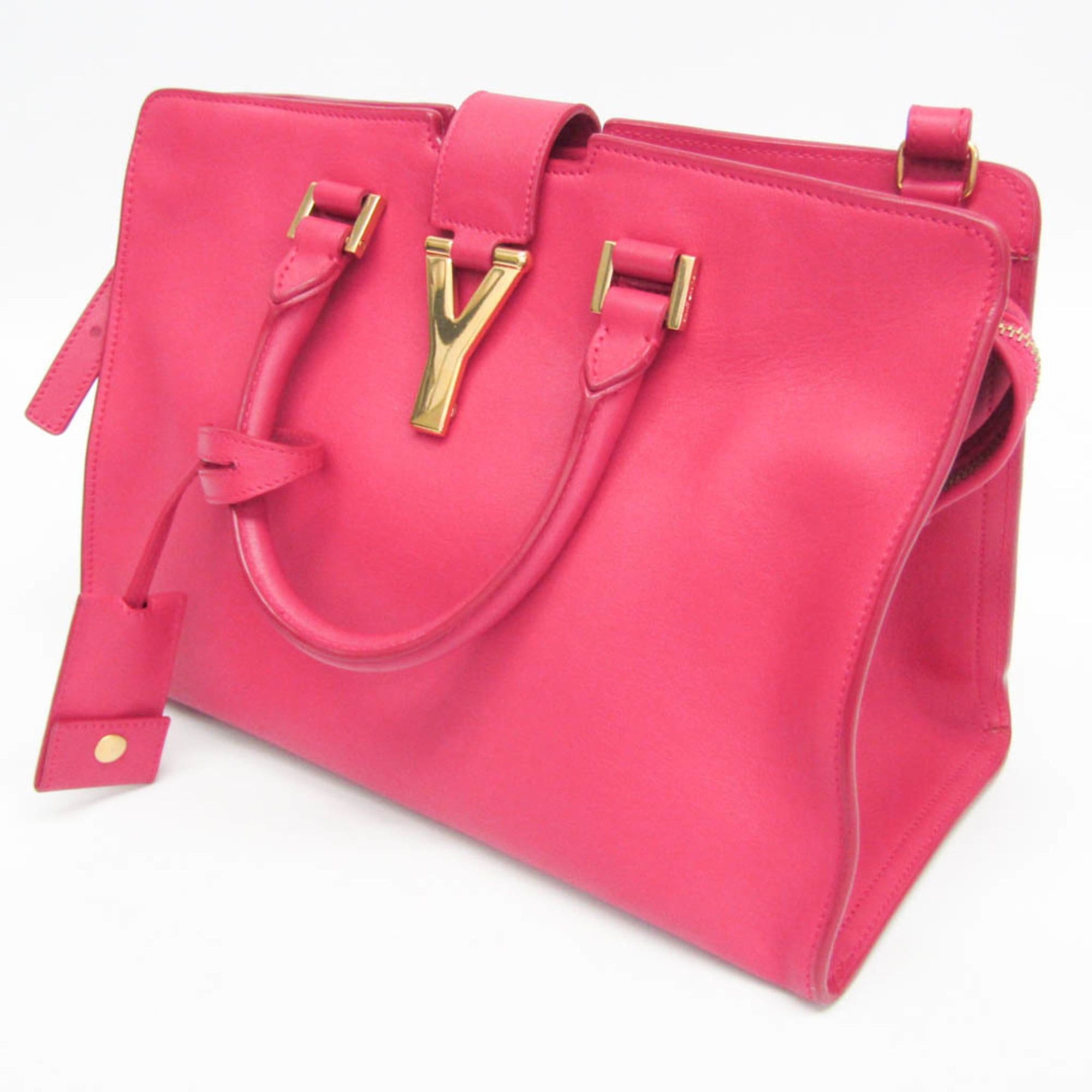 Saint Laurent Paris Saint Laurent Petit Bus 311210 Women's Leather Handbag,Shoulder Bag Pink Size ONE SIZE - 8 Thumbnail