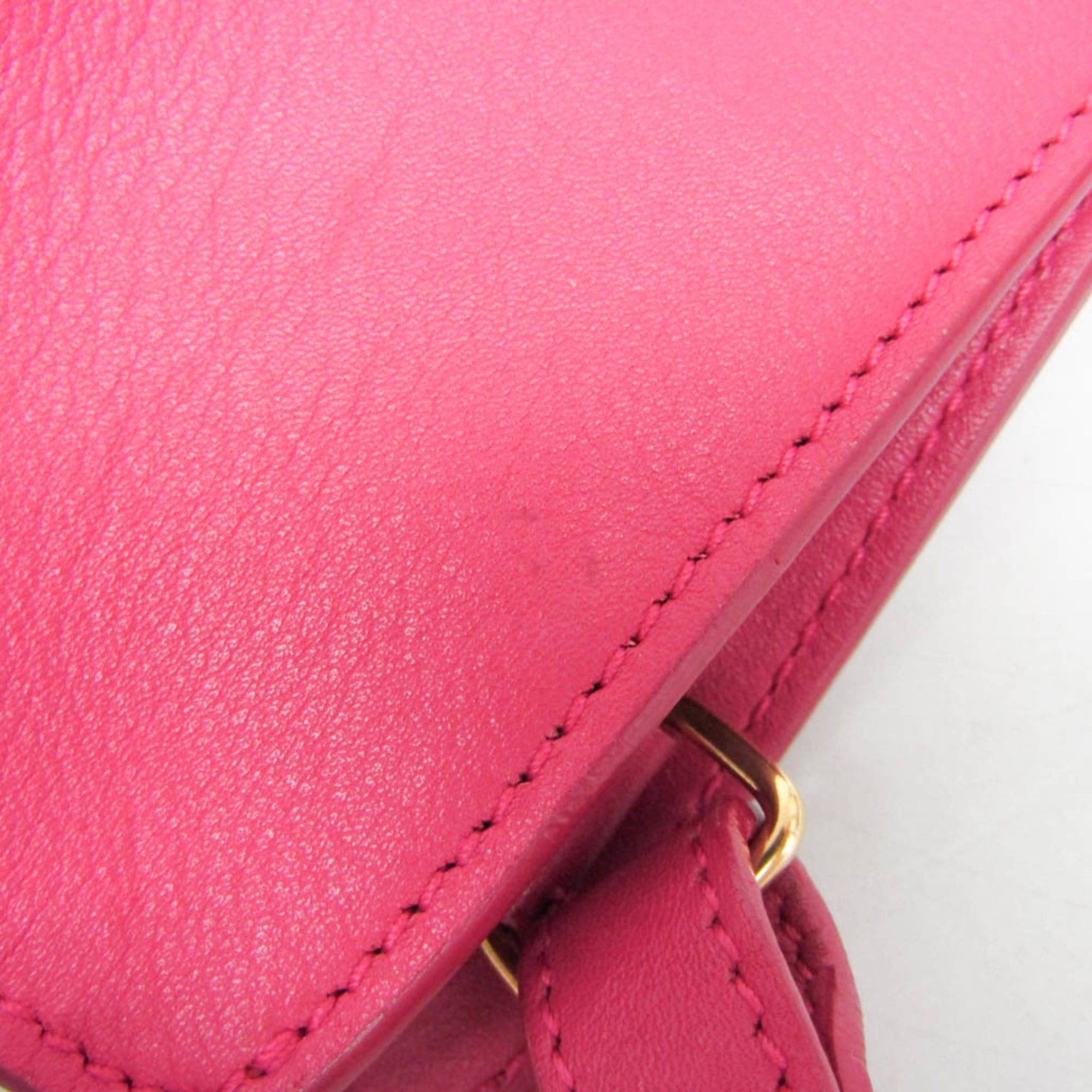 Saint Laurent Paris Saint Laurent Petit Bus 311210 Women's Leather Handbag,Shoulder Bag Pink Size ONE SIZE - 9 Thumbnail