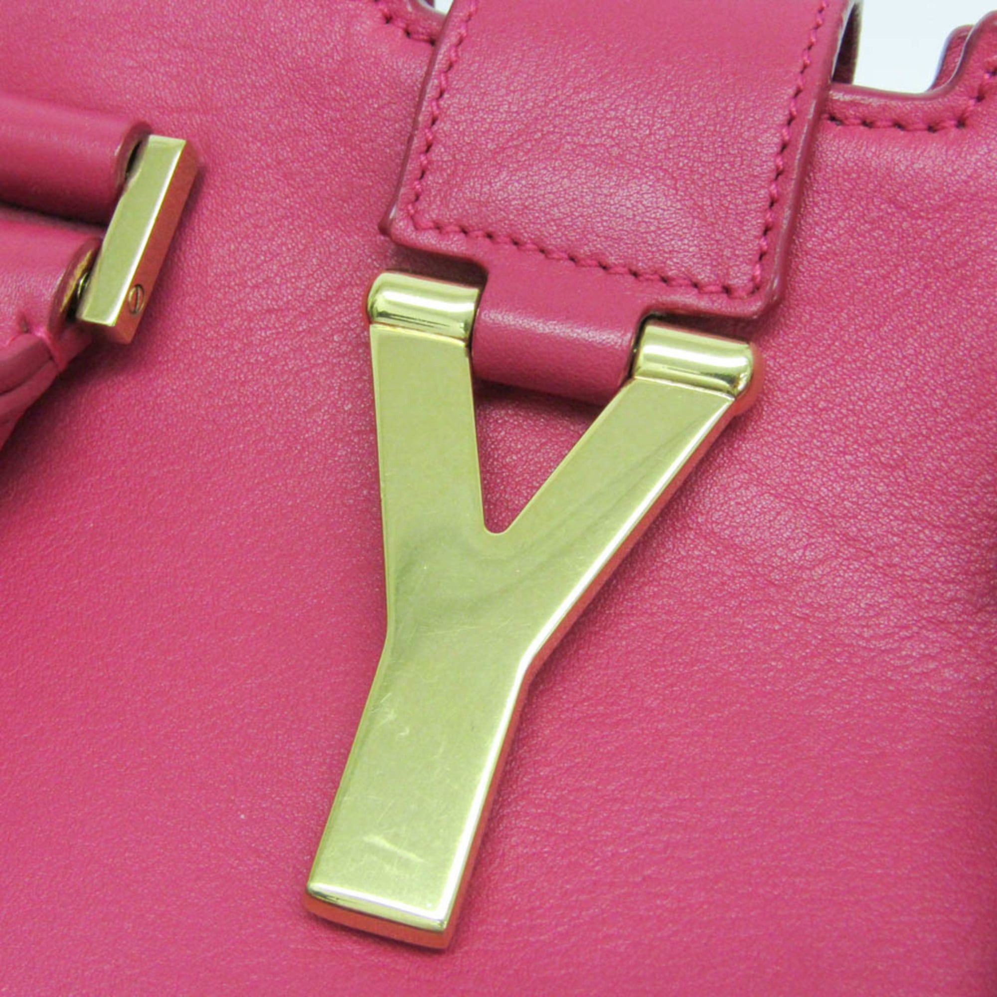 Saint Laurent Paris Saint Laurent Petit Bus 311210 Women's Leather Handbag,Shoulder Bag Pink Size ONE SIZE - 12 Thumbnail