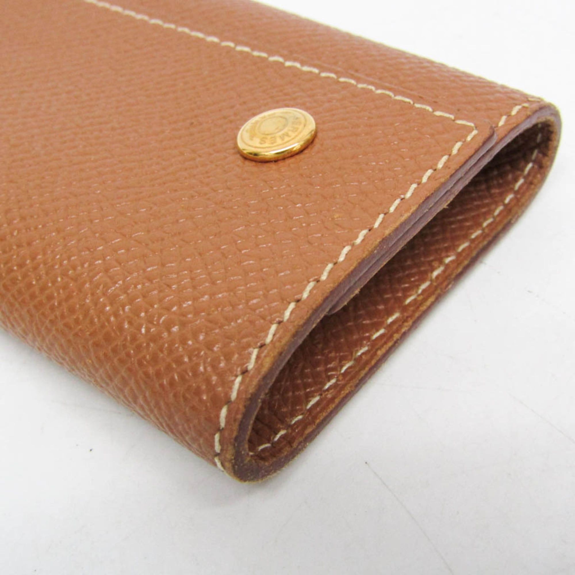 Hermes Hermes Sellier Men,Women Epsom Leather Key Case Light Brown Size ONE SIZE - 9 Thumbnail
