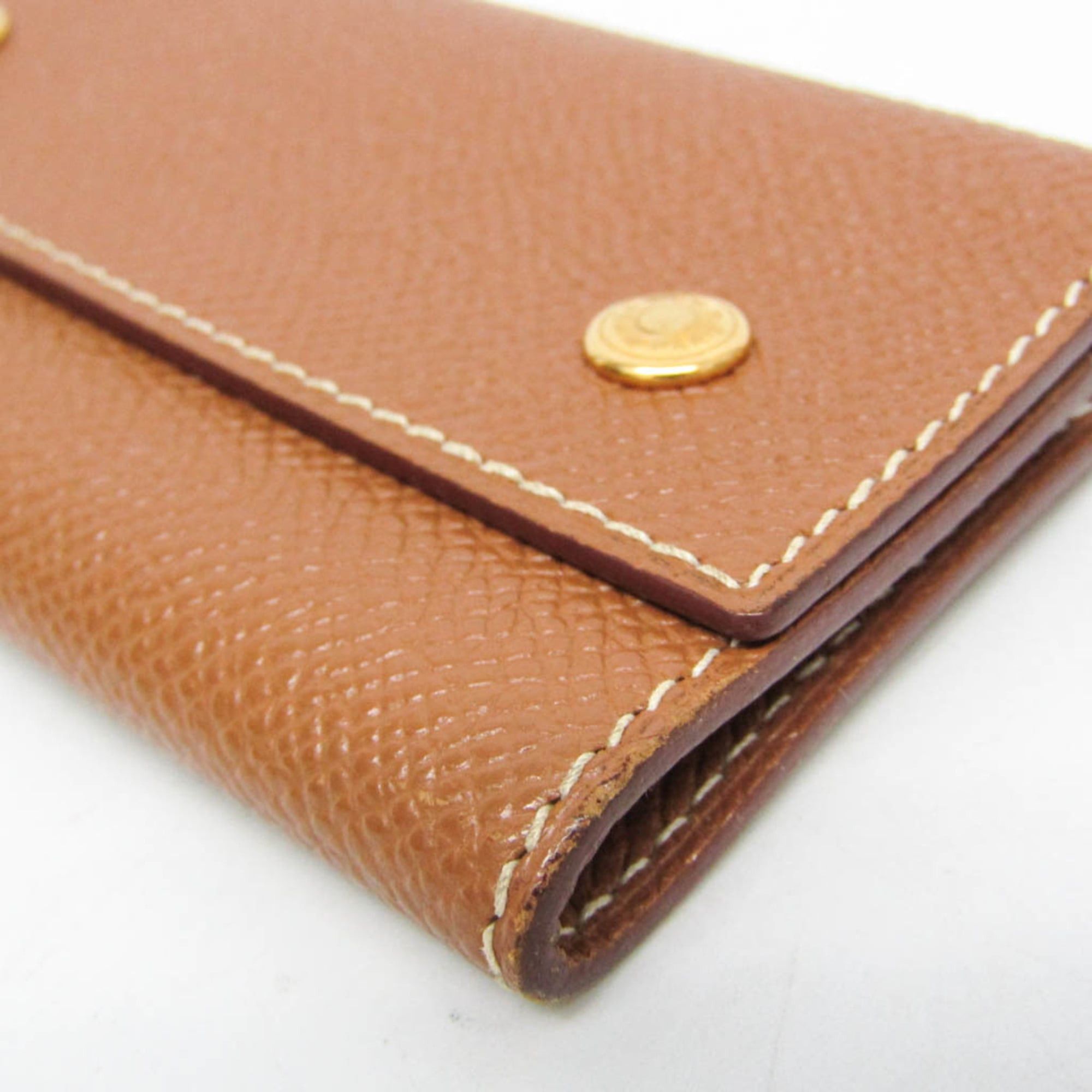 Hermes Hermes Sellier Men,Women Epsom Leather Key Case Light Brown Size ONE SIZE - 7 Thumbnail
