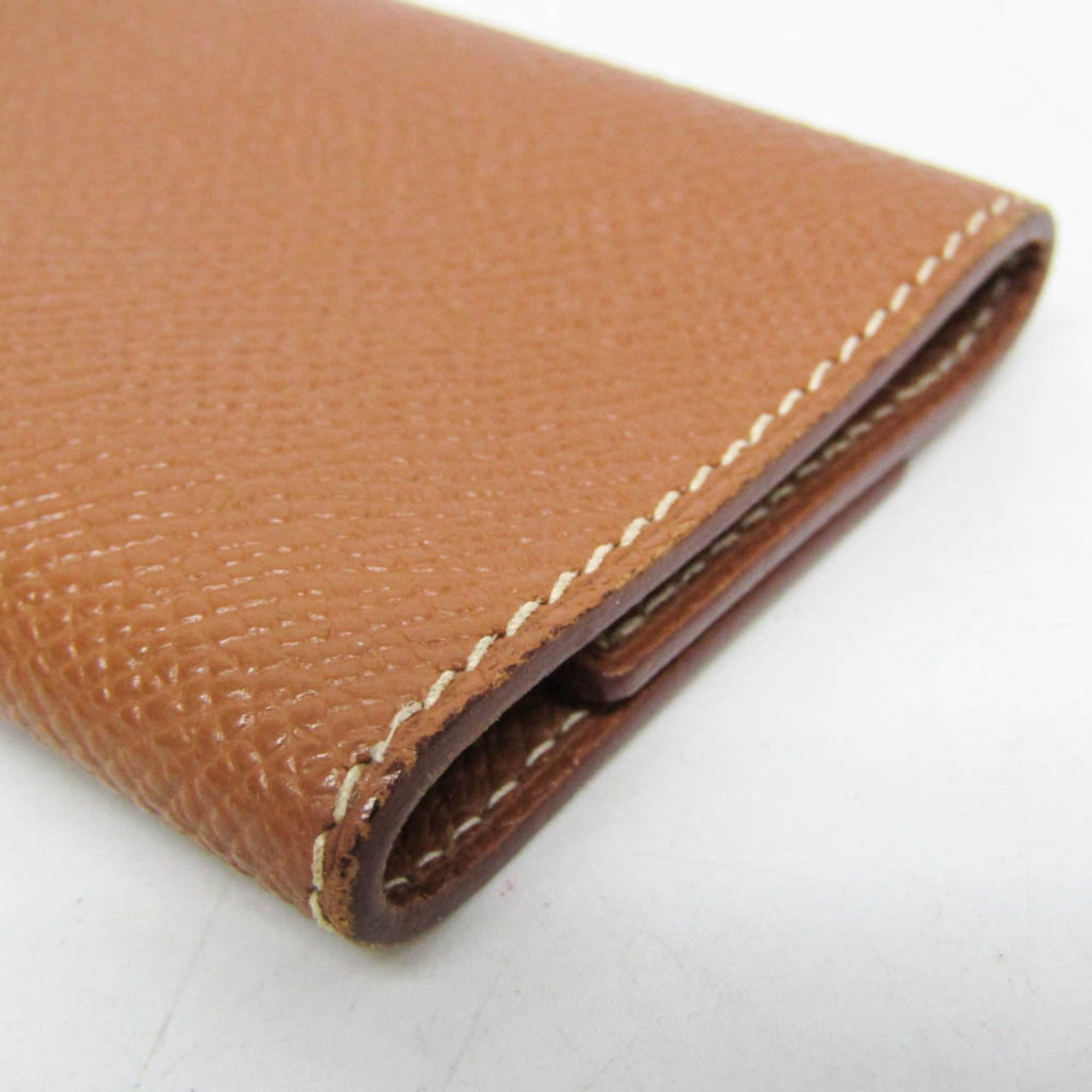 Hermes Hermes Sellier Men,Women Epsom Leather Key Case Light Brown Size ONE SIZE - 6 Thumbnail
