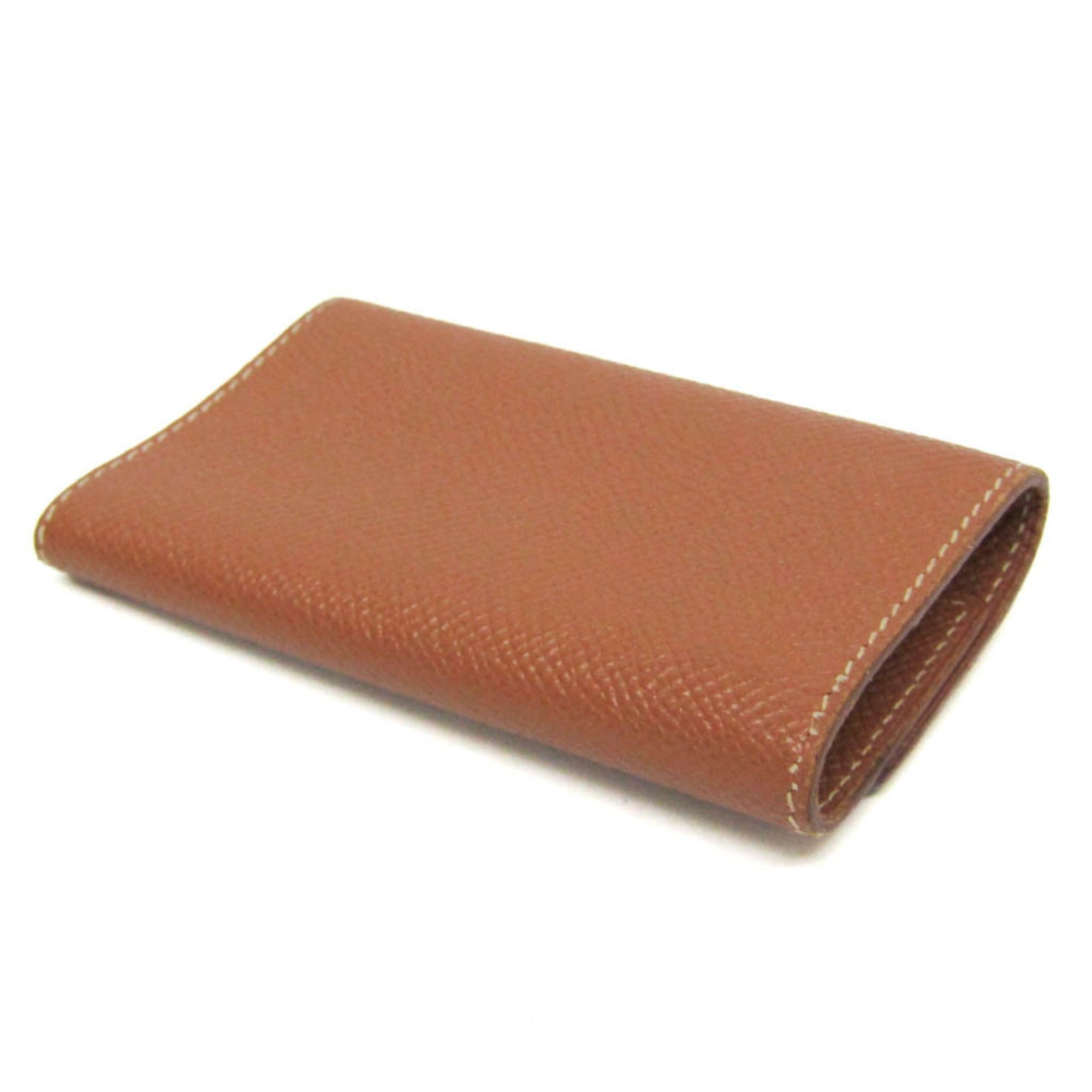 Hermes Hermes Sellier Men,Women Epsom Leather Key Case Light Brown Size ONE SIZE - 3 Thumbnail