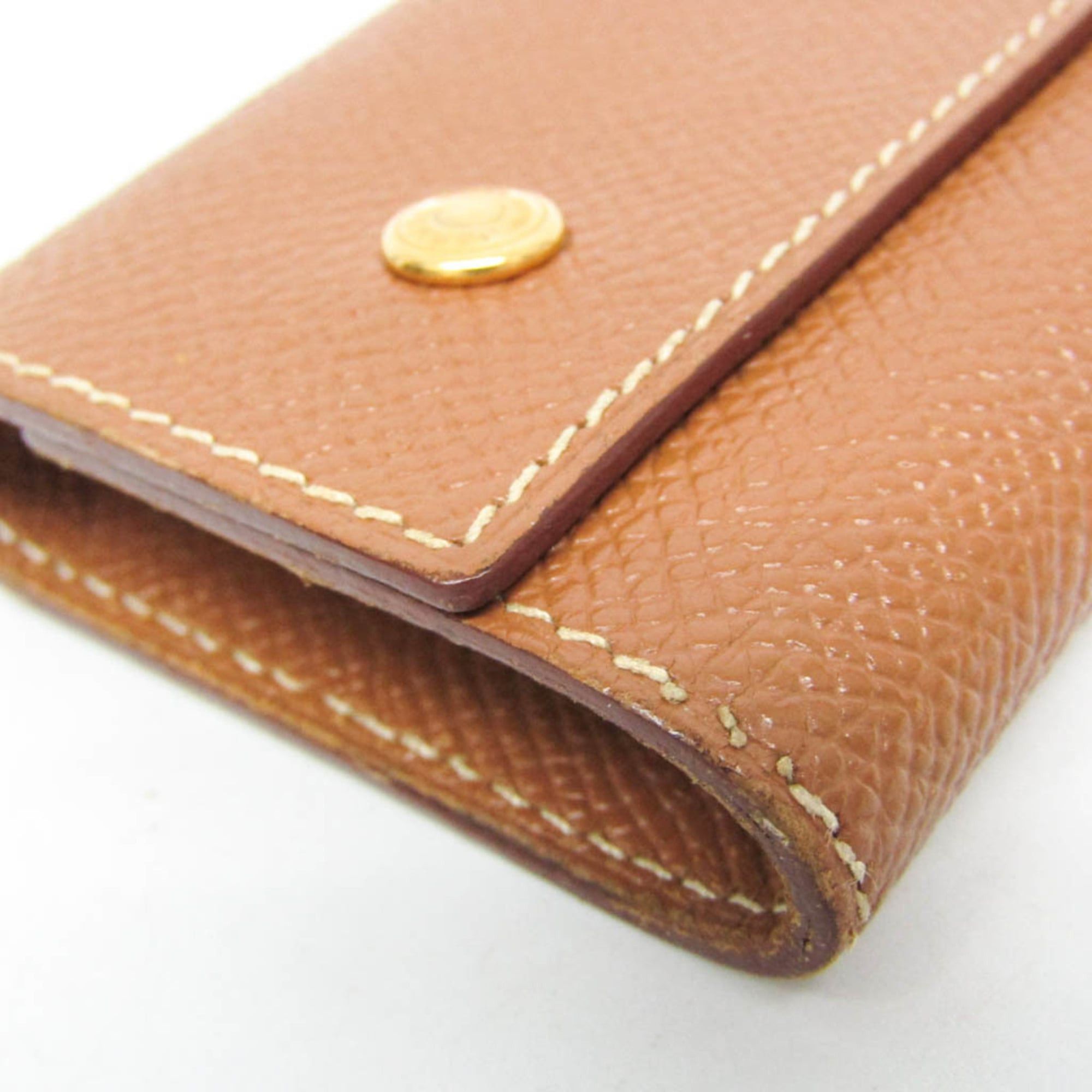 Hermes Hermes Sellier Men,Women Epsom Leather Key Case Light Brown Size ONE SIZE - 8 Thumbnail