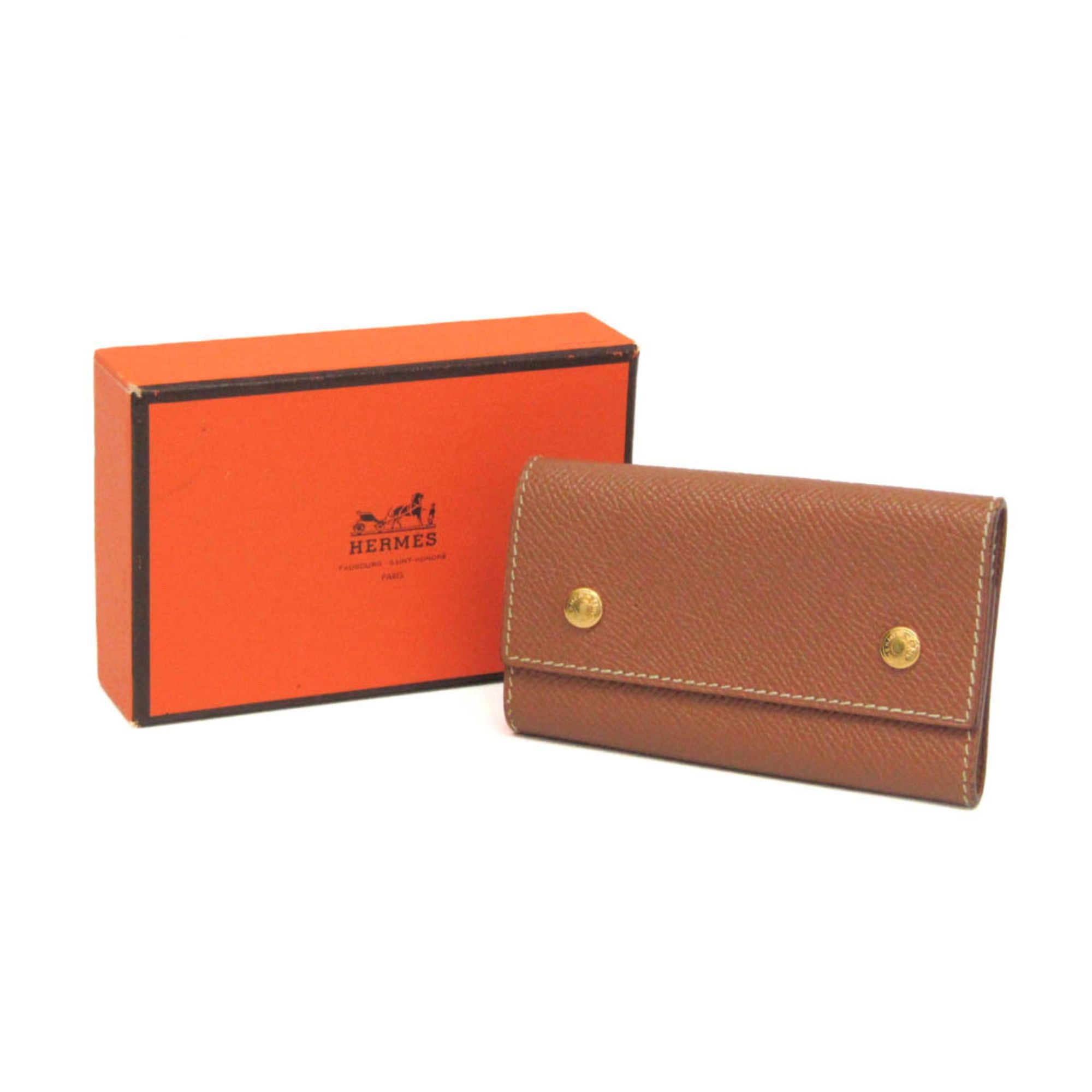 Hermes Hermes Sellier Men,Women Epsom Leather Key Case Light Brown Size ONE SIZE - 2 Thumbnail