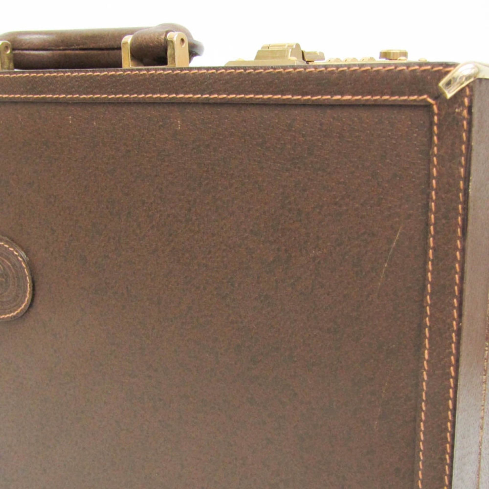 Gucci Gucci Interlocking G 016 20 0491 Men,Women Leather Attaché Case,Handbag Brown Size ONE SIZE - 12 Thumbnail