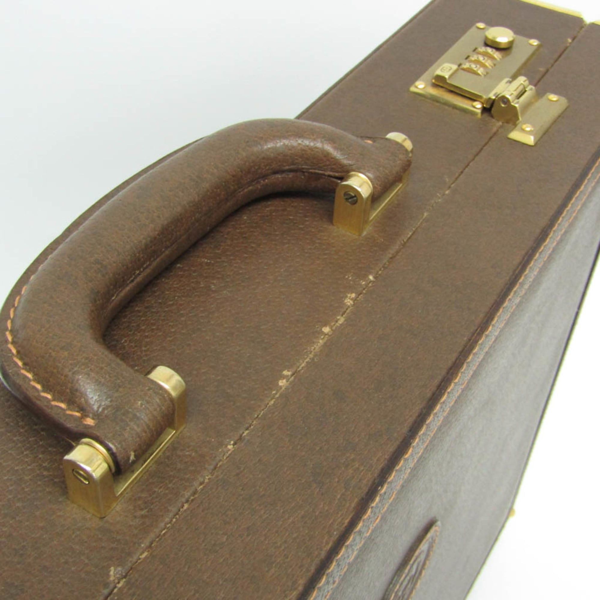 Gucci Gucci Interlocking G 016 20 0491 Men,Women Leather Attaché Case,Handbag Brown Size ONE SIZE - 9 Thumbnail