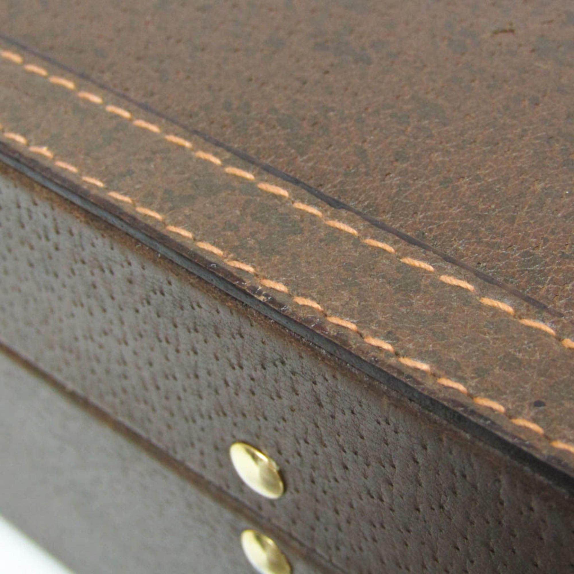 Gucci Gucci Interlocking G 016 20 0491 Men,Women Leather Attaché Case,Handbag Brown Size ONE SIZE - 6 Thumbnail